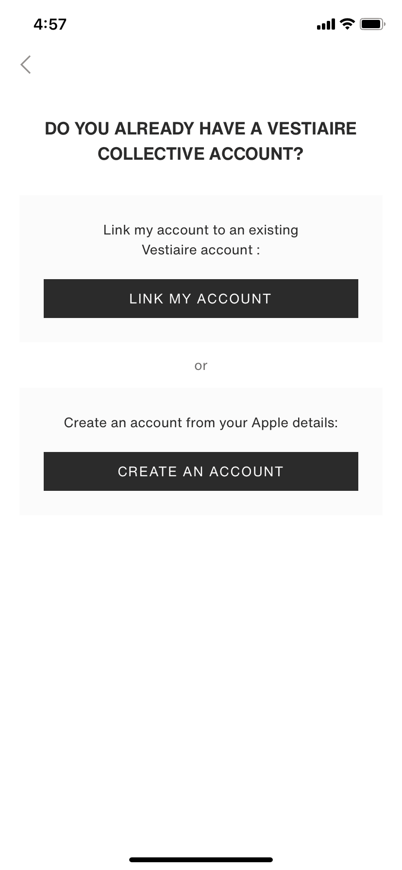 Vestiaire Collective iOS Shopping interface screenshot 7