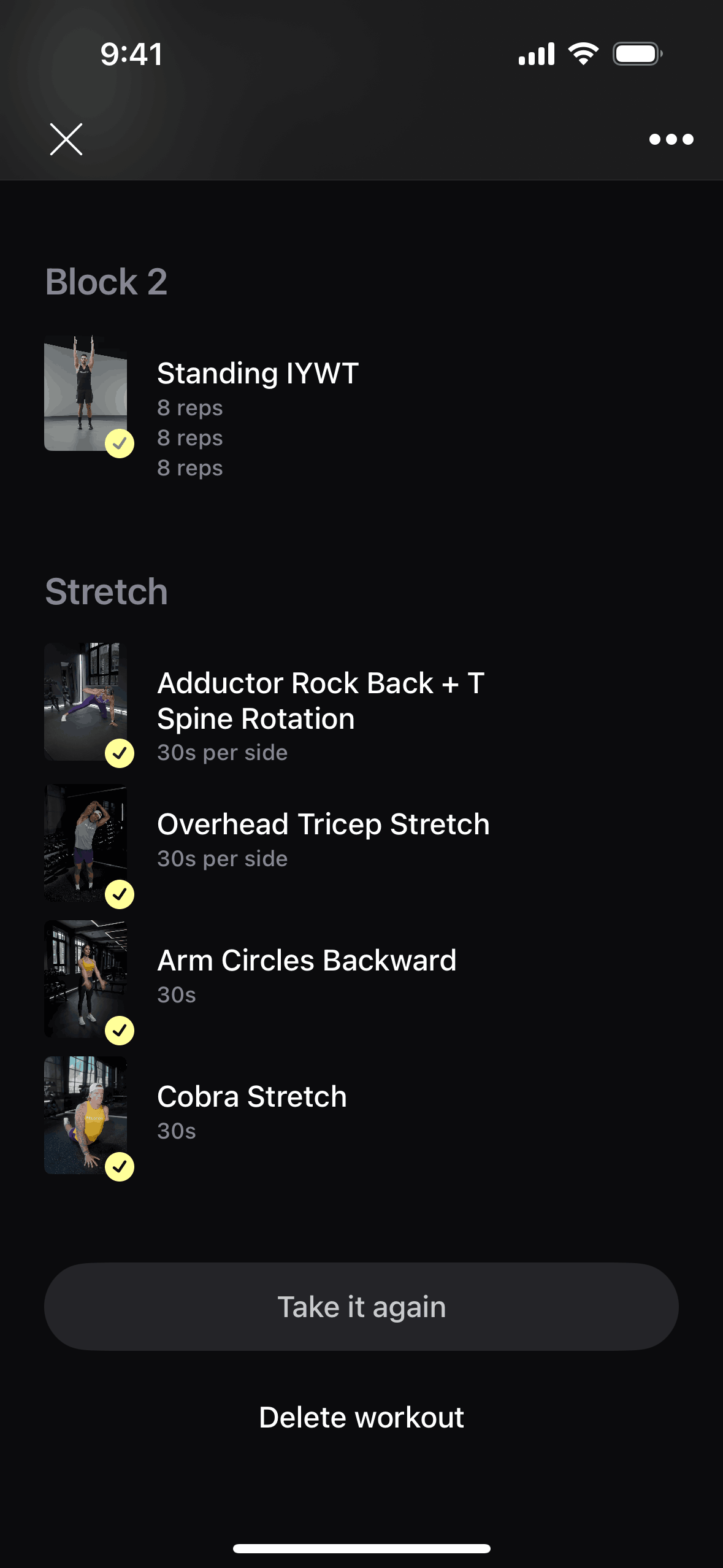 Peloton Strength+ iOS Health & Fitness interface screenshot 1
