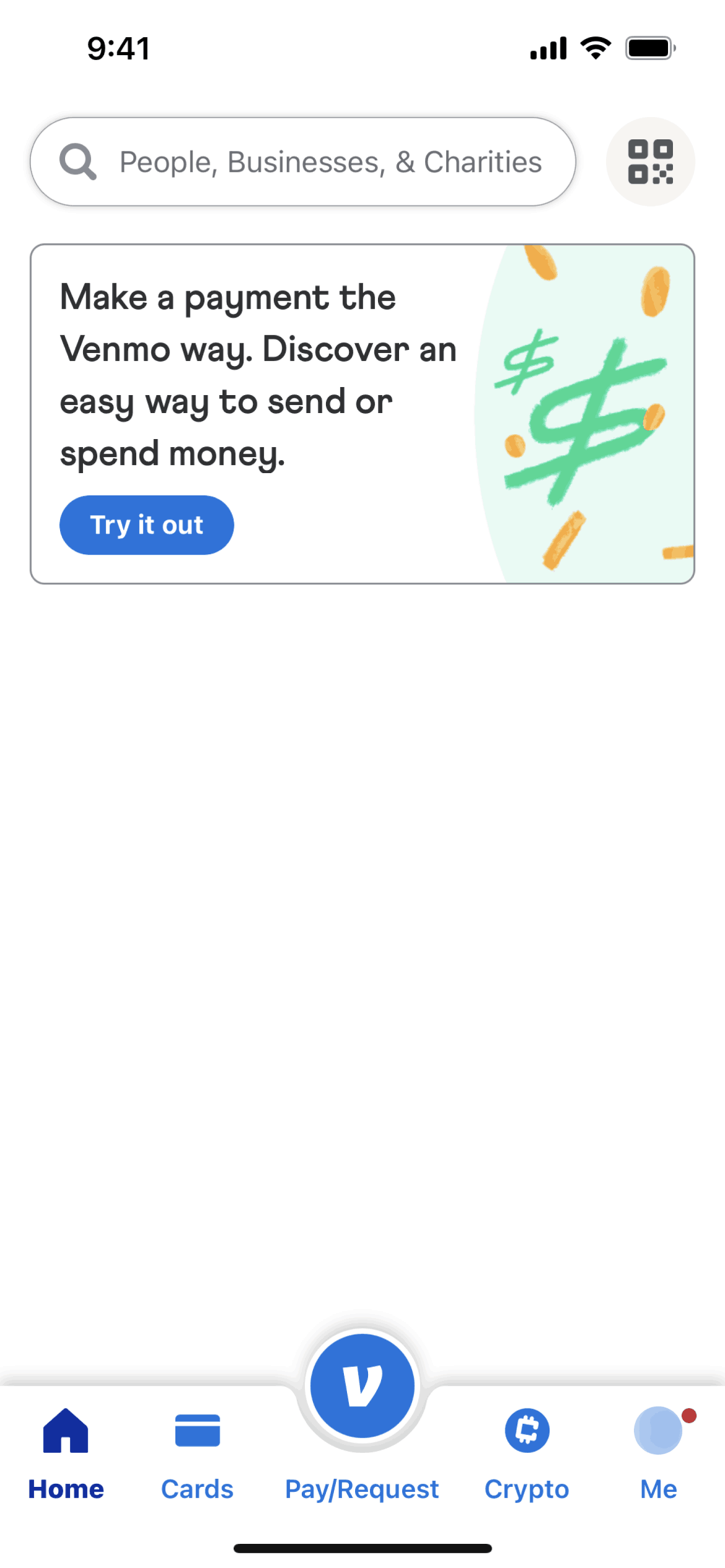Venmo iOS Finance interface screenshot 3