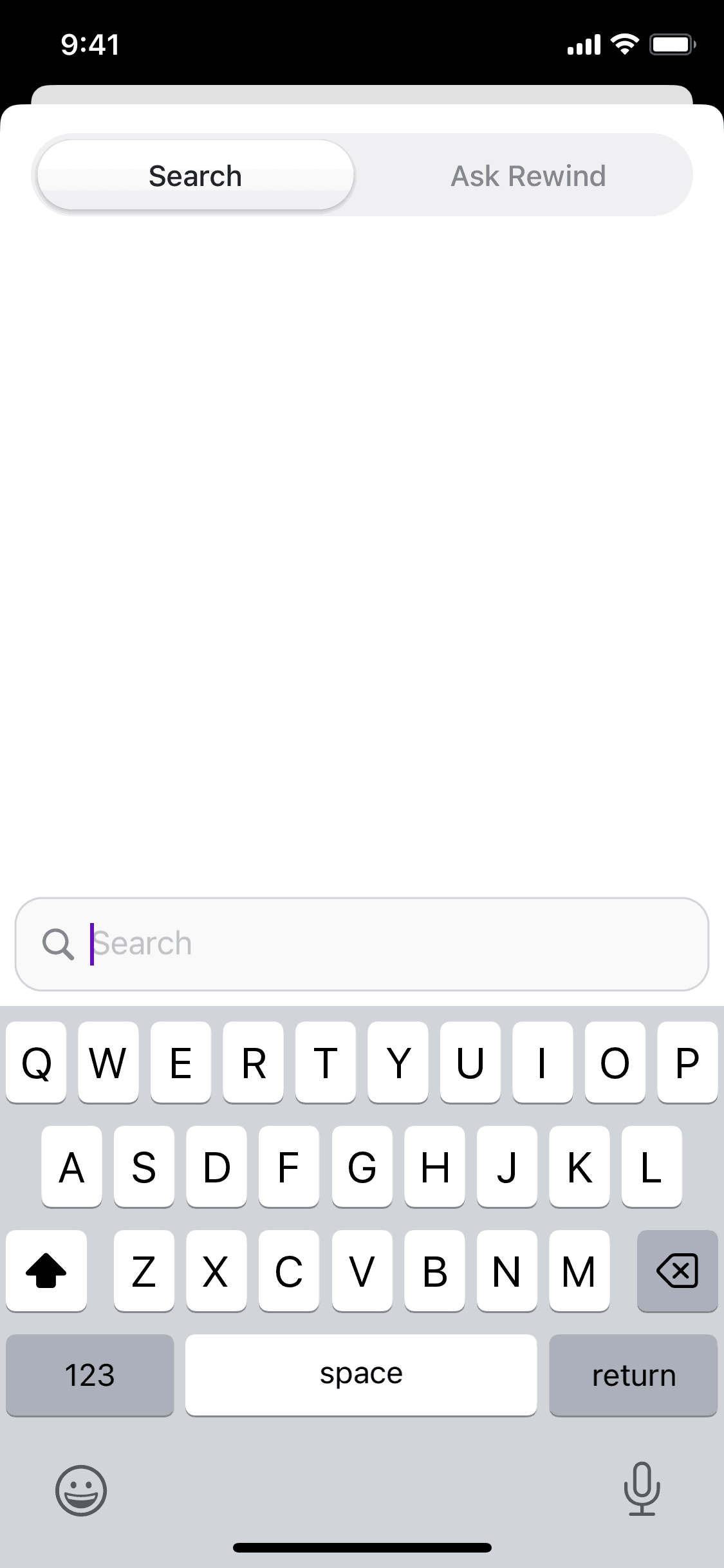 Rewind iOS AI interface screenshot 5