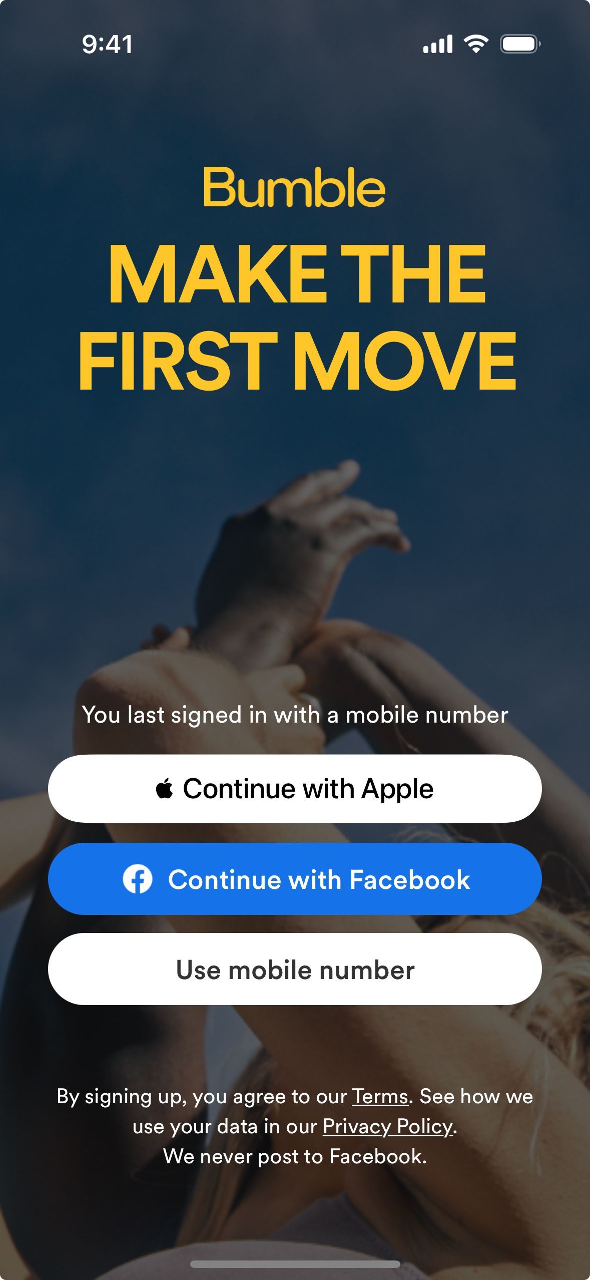 Bumble iOS Lifestyle interface screenshot 11