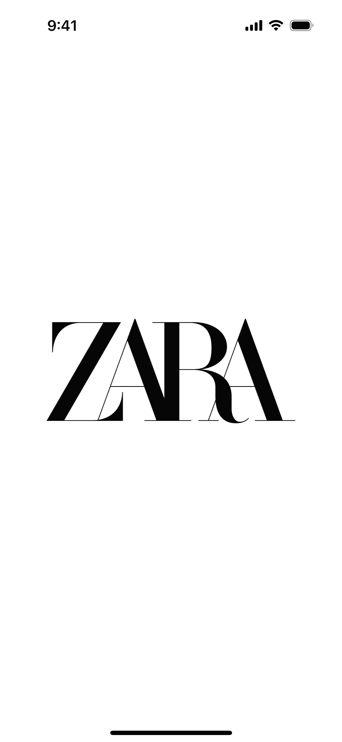ZARA iOS Shopping interface screenshot 1
