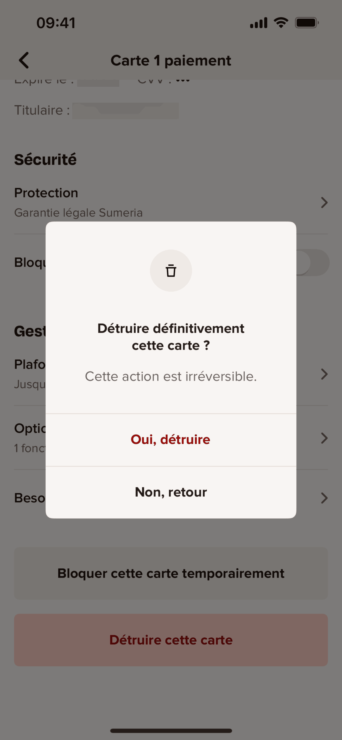 Sumeria iOS Finance interface screenshot 21