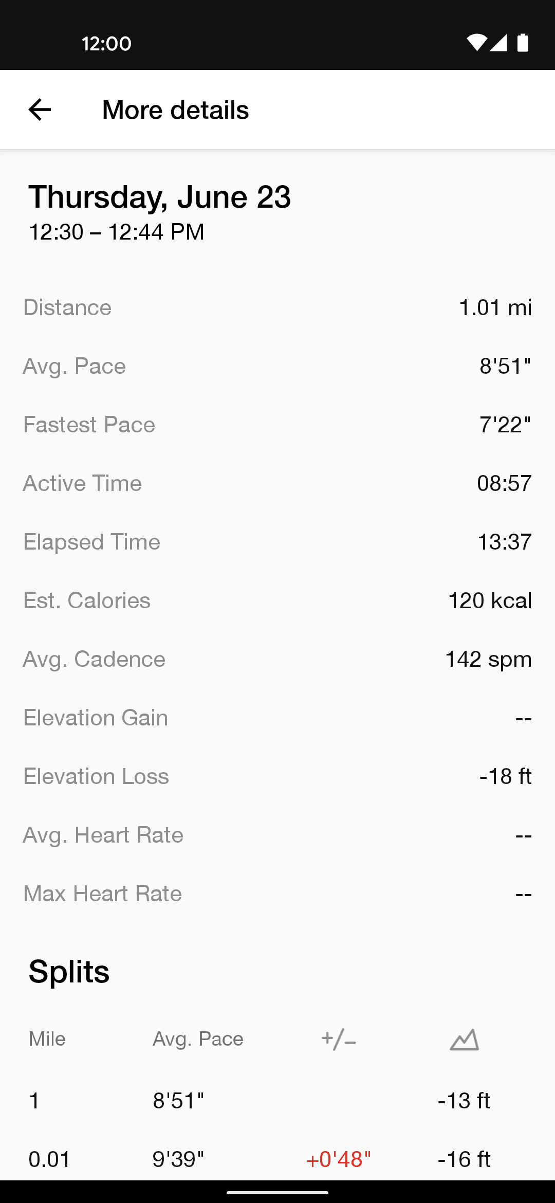 Nike Run Club Android Health & Fitness interface screenshot 3