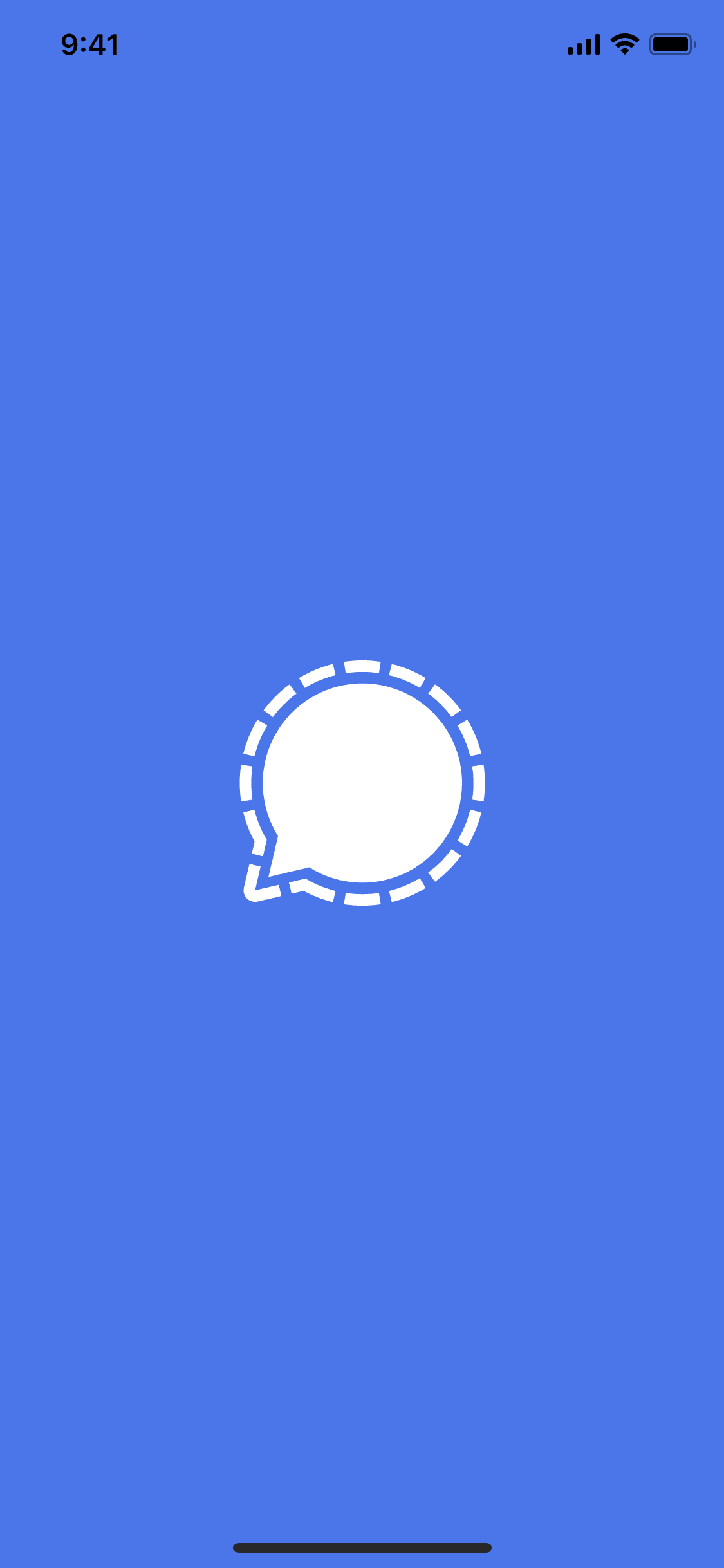 Signal iOS Social Networking interface screenshot 1