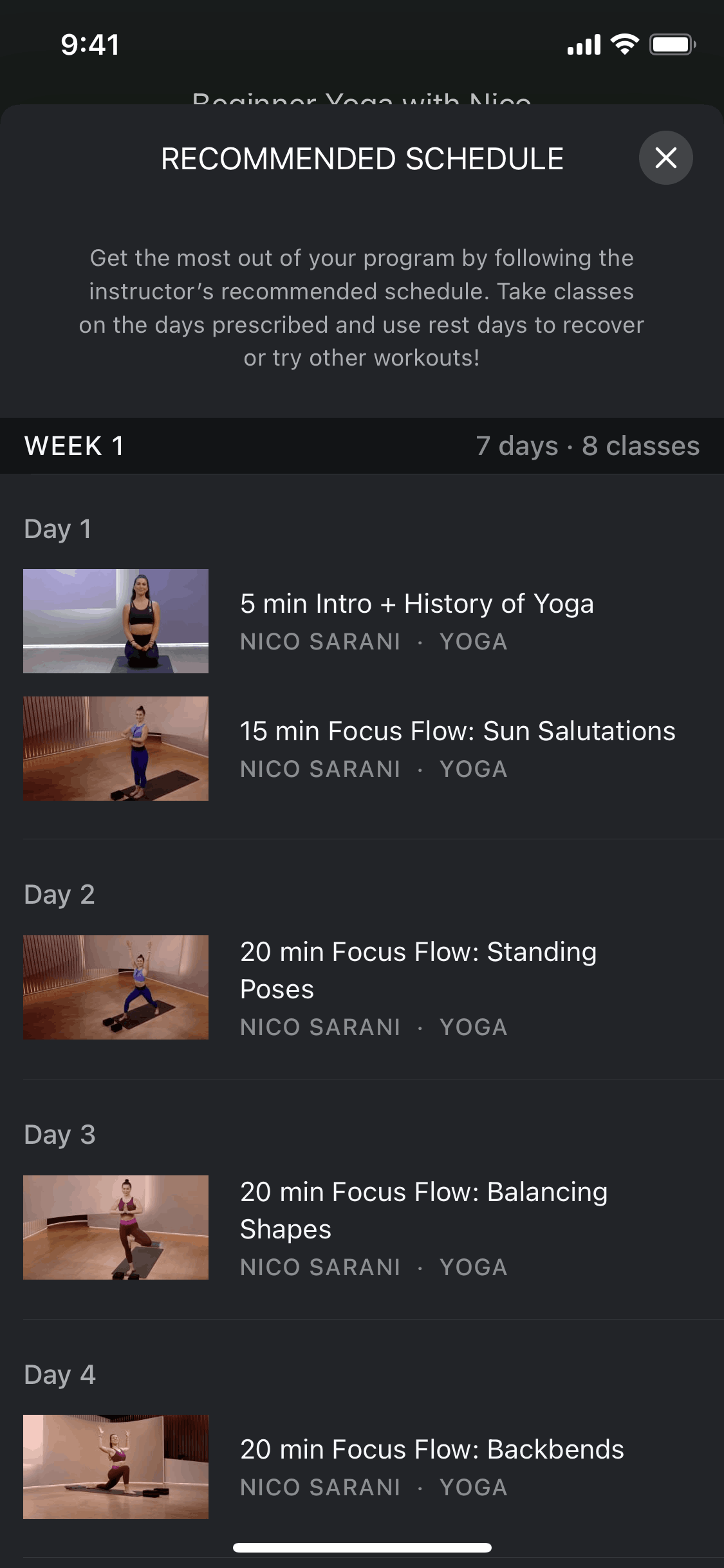 Peloton iOS Health & Fitness interface screenshot 16