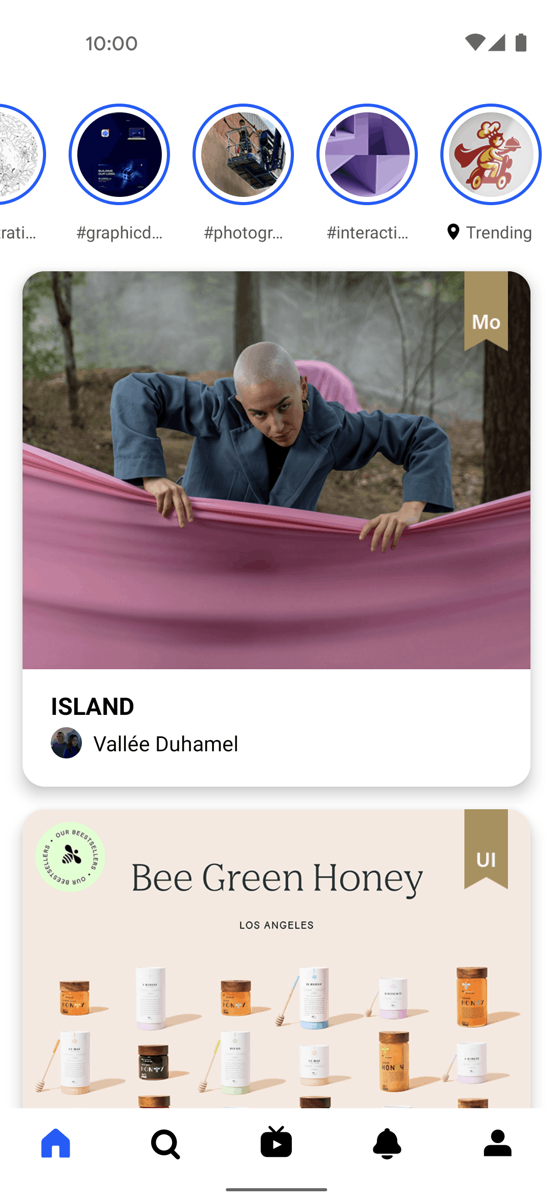 Behance Android Social Networking interface screenshot 15