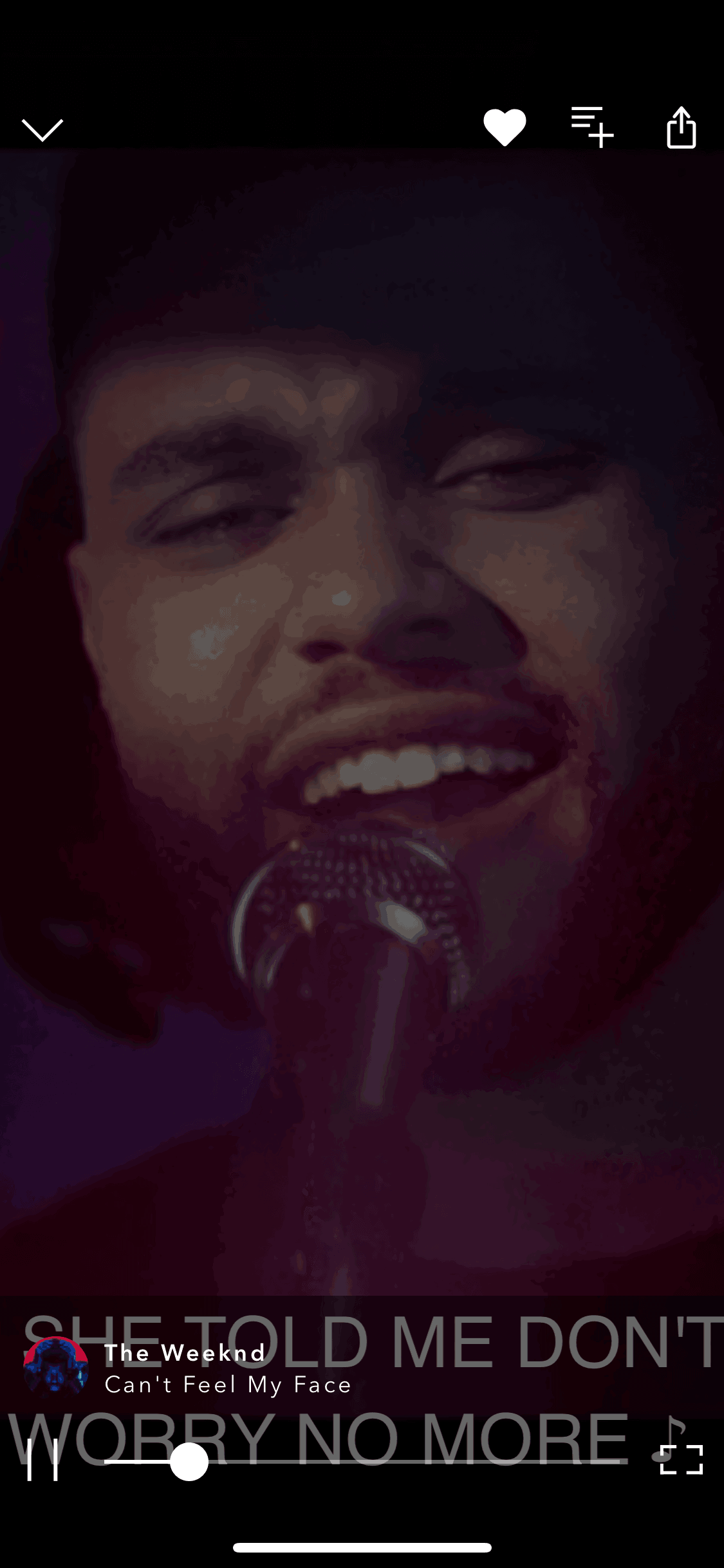 Vevo iOS Music & Audio interface screenshot 8
