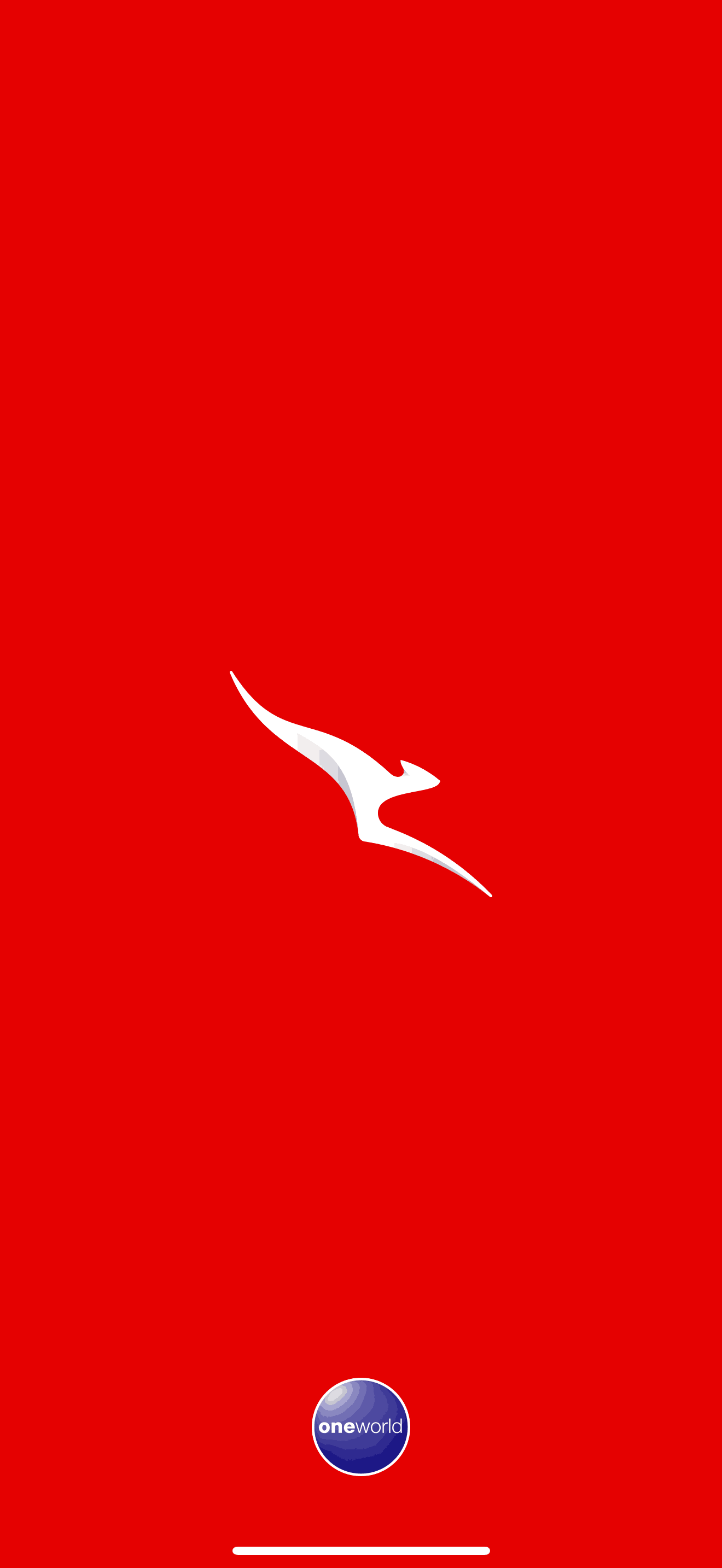Qantas Airways iOS Travel & Transportation interface screenshot 1