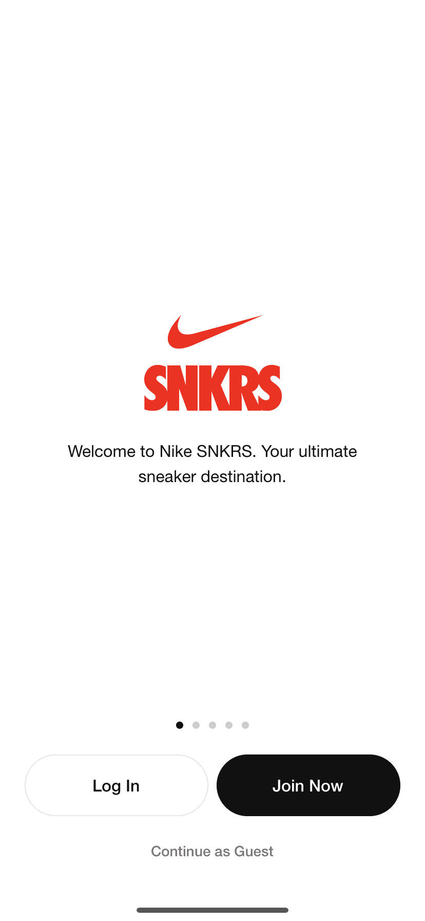 Nike SNKRS iOS Shopping interface screenshot 3