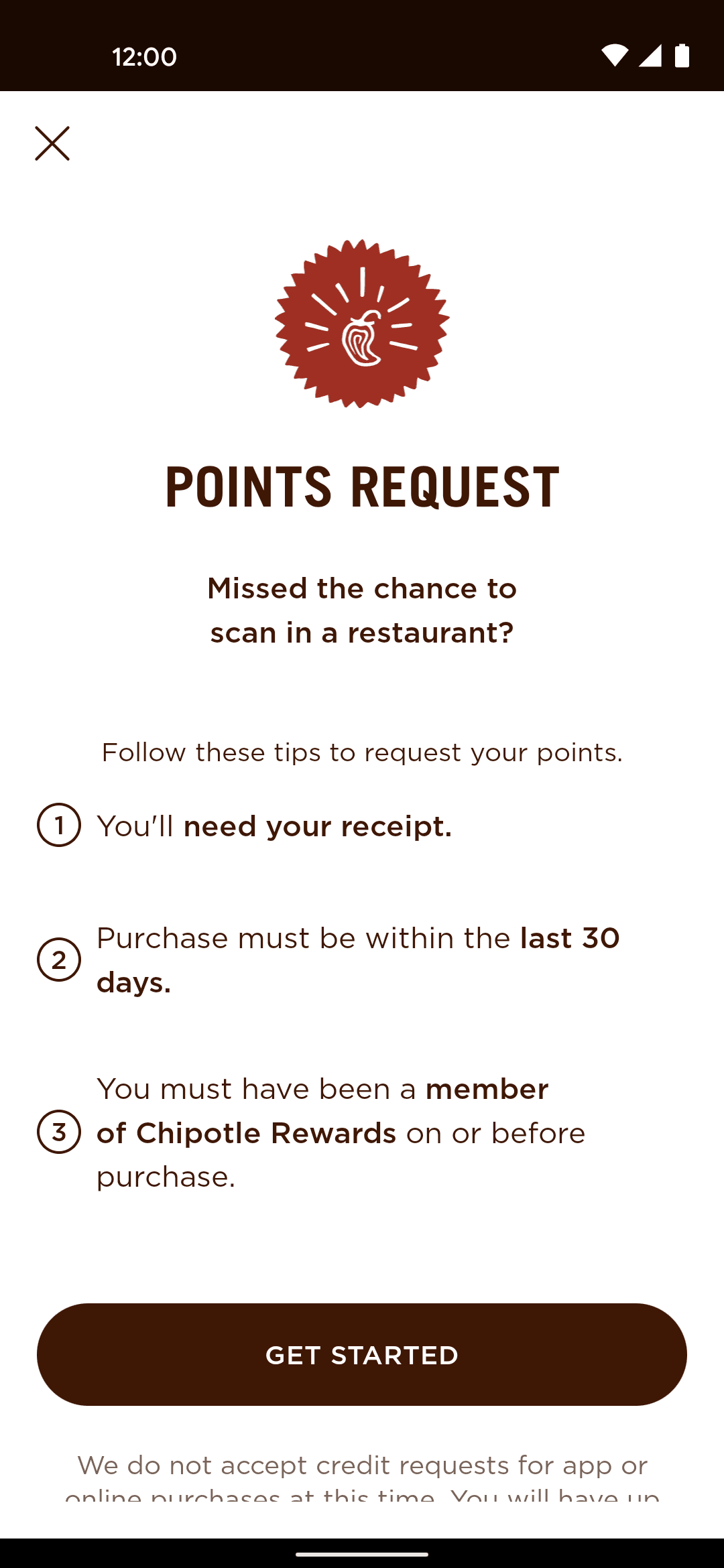 Chipotle Android Food & Drink interface screenshot 10