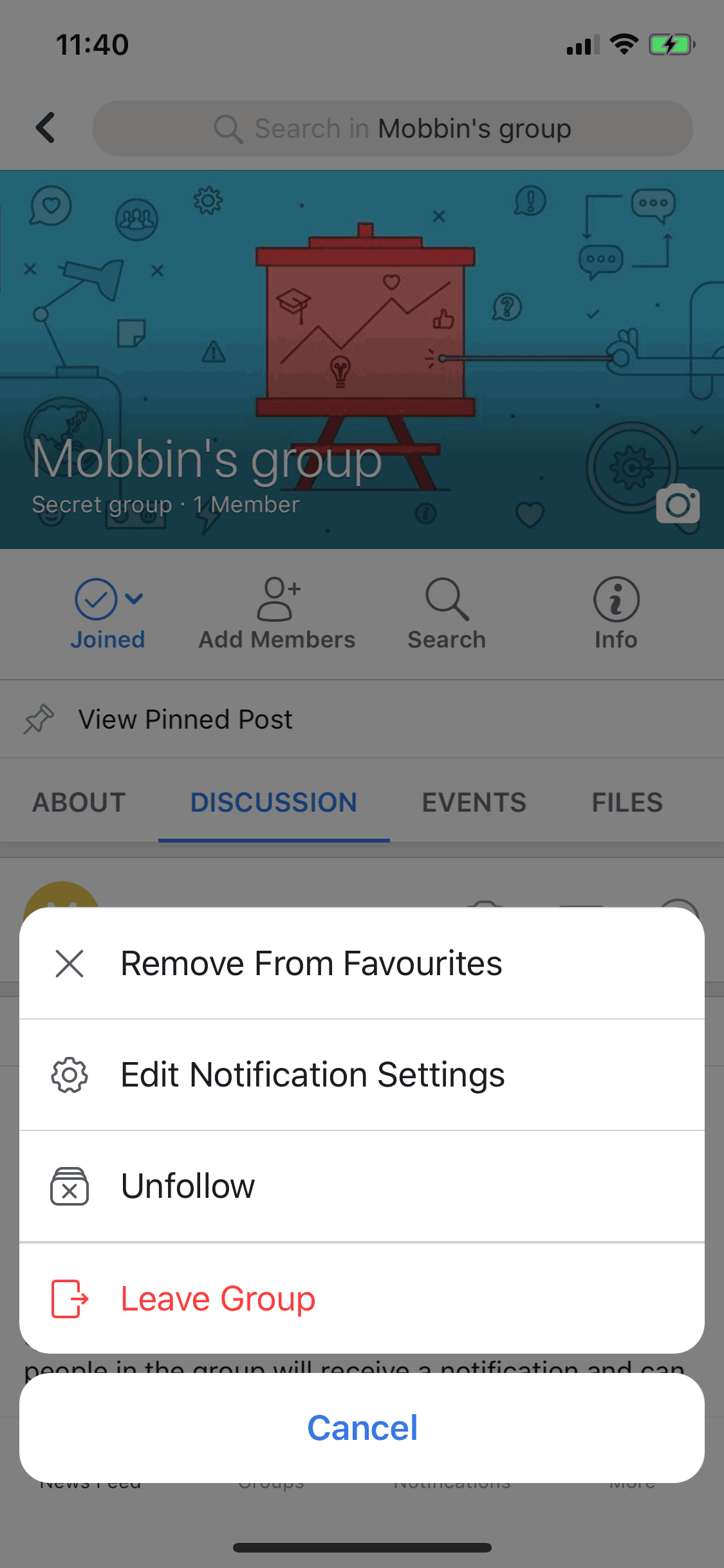Workplace iOS Business interface screenshot 15