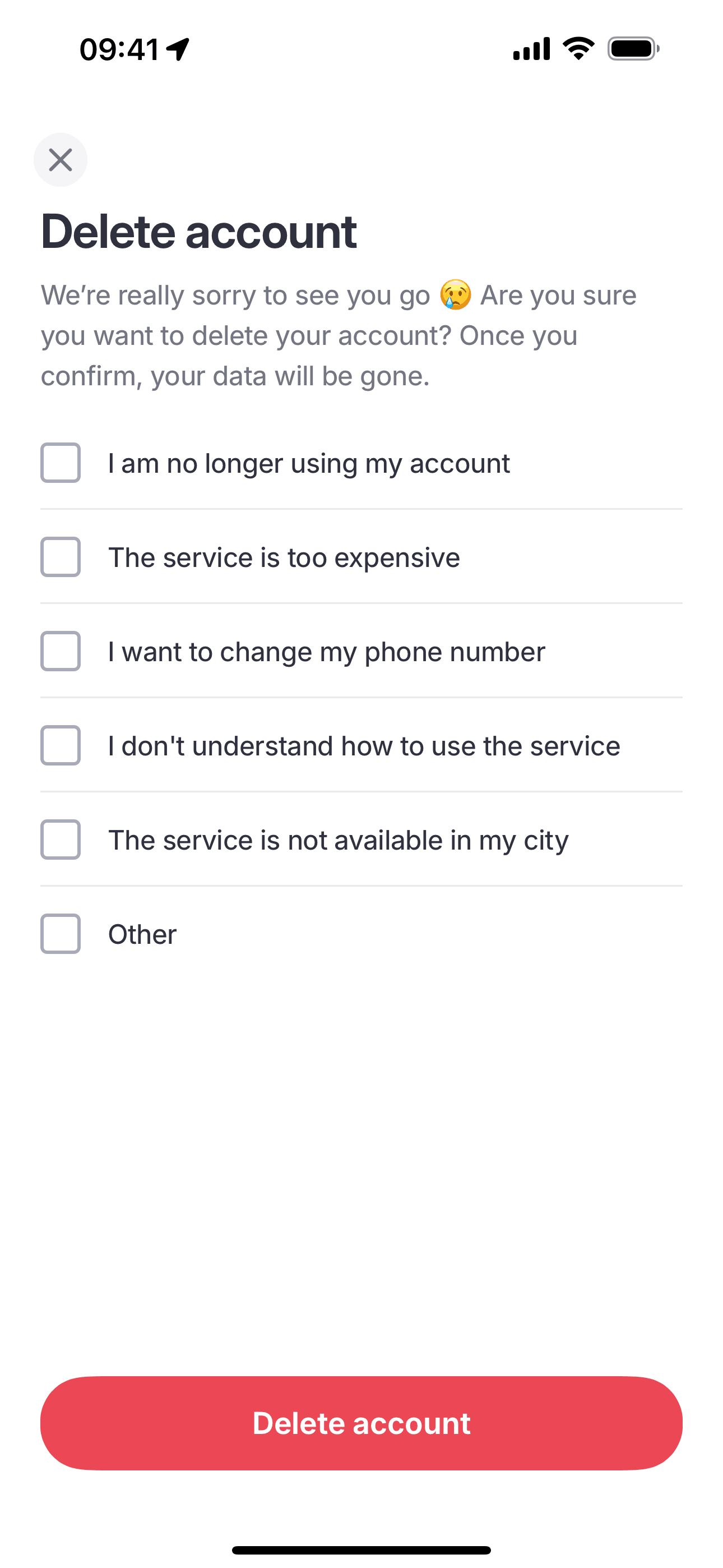 Bolt iOS Travel & Transportation interface screenshot 10