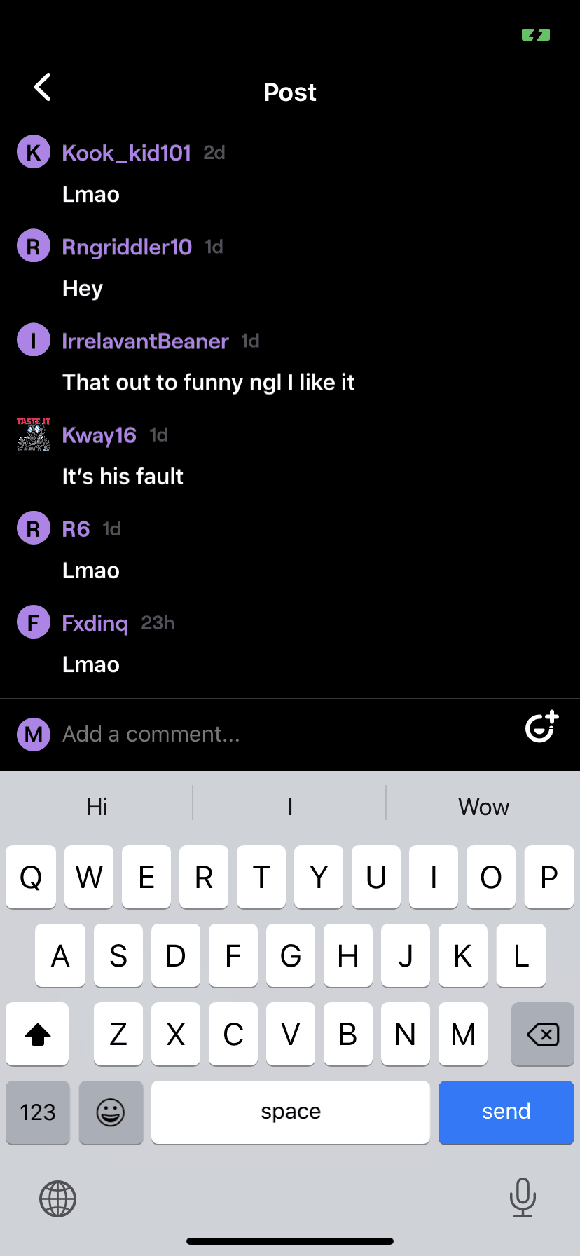 Powder iOS Social Networking interface screenshot 18