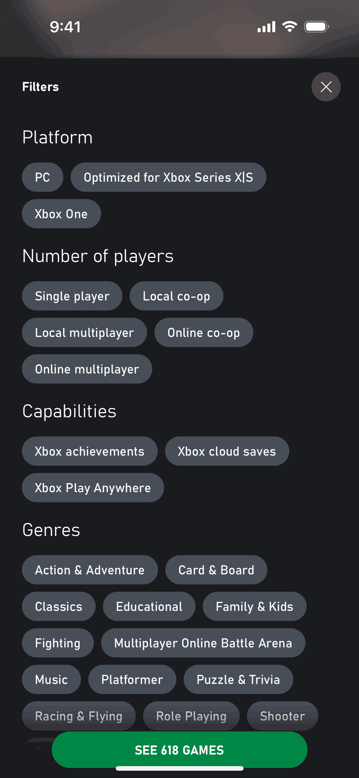 Xbox iOS Entertainment interface screenshot 19