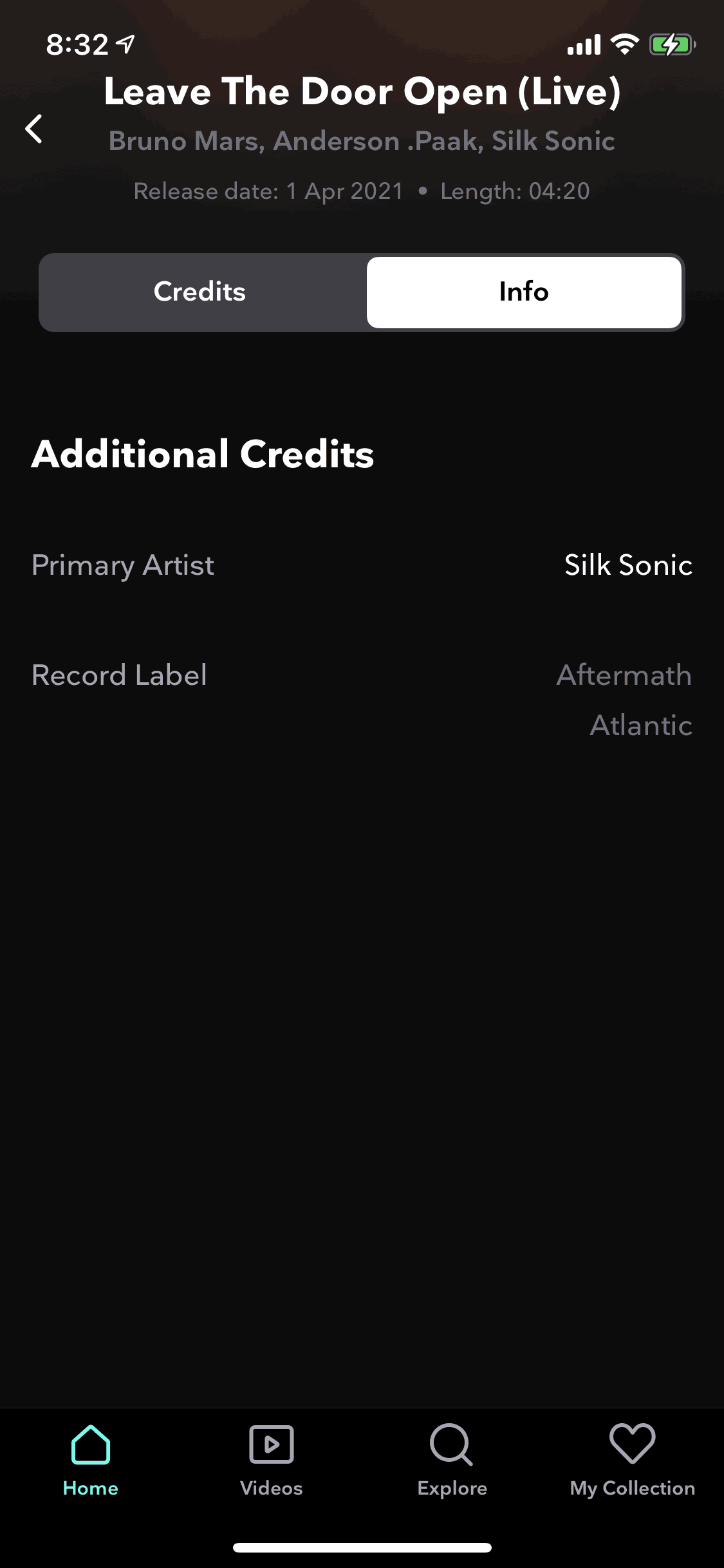 TIDAL iOS Music & Audio interface screenshot 2