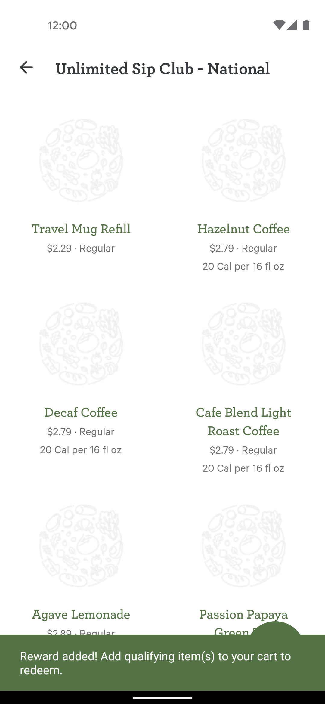 Panera Bread Android Food & Drink interface screenshot 6