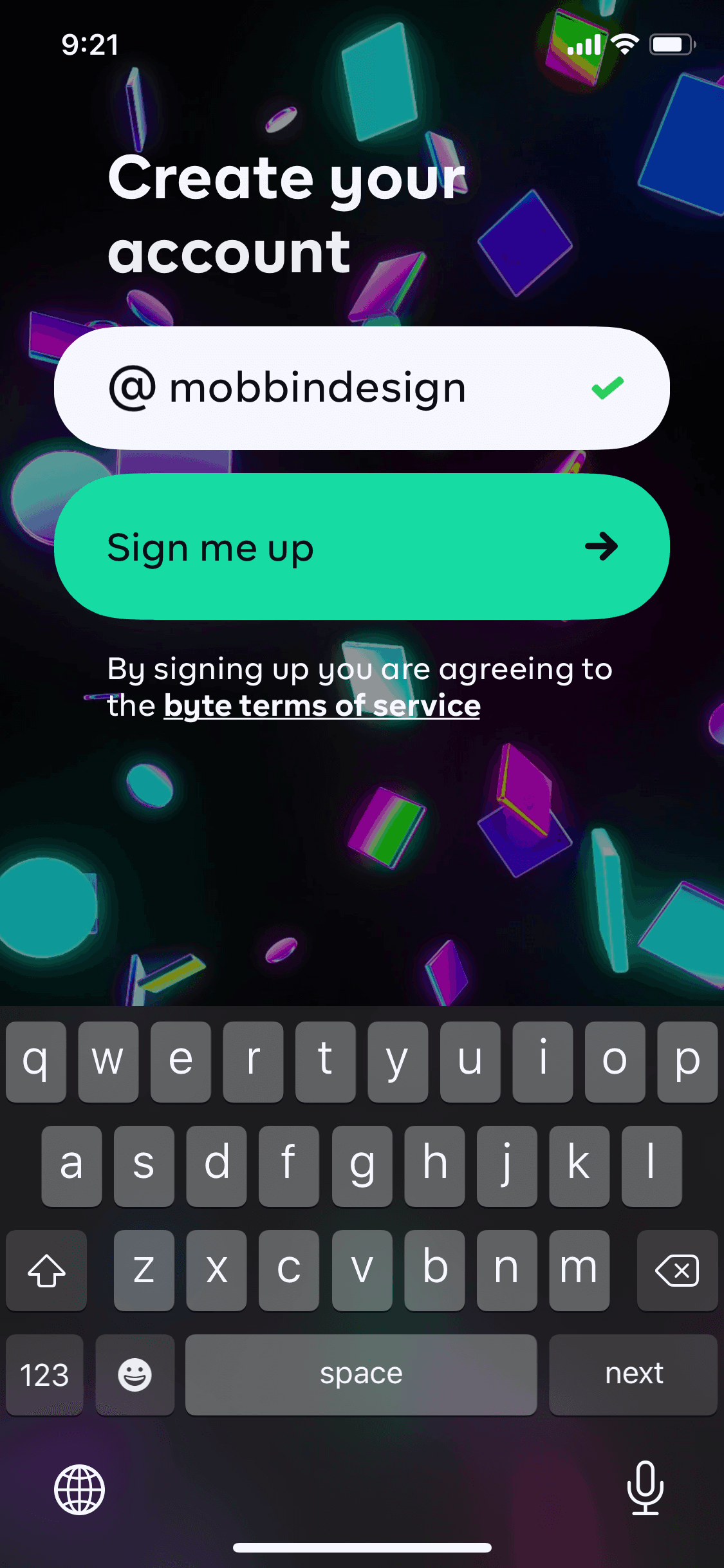 Byte iOS Social Networking interface screenshot 4