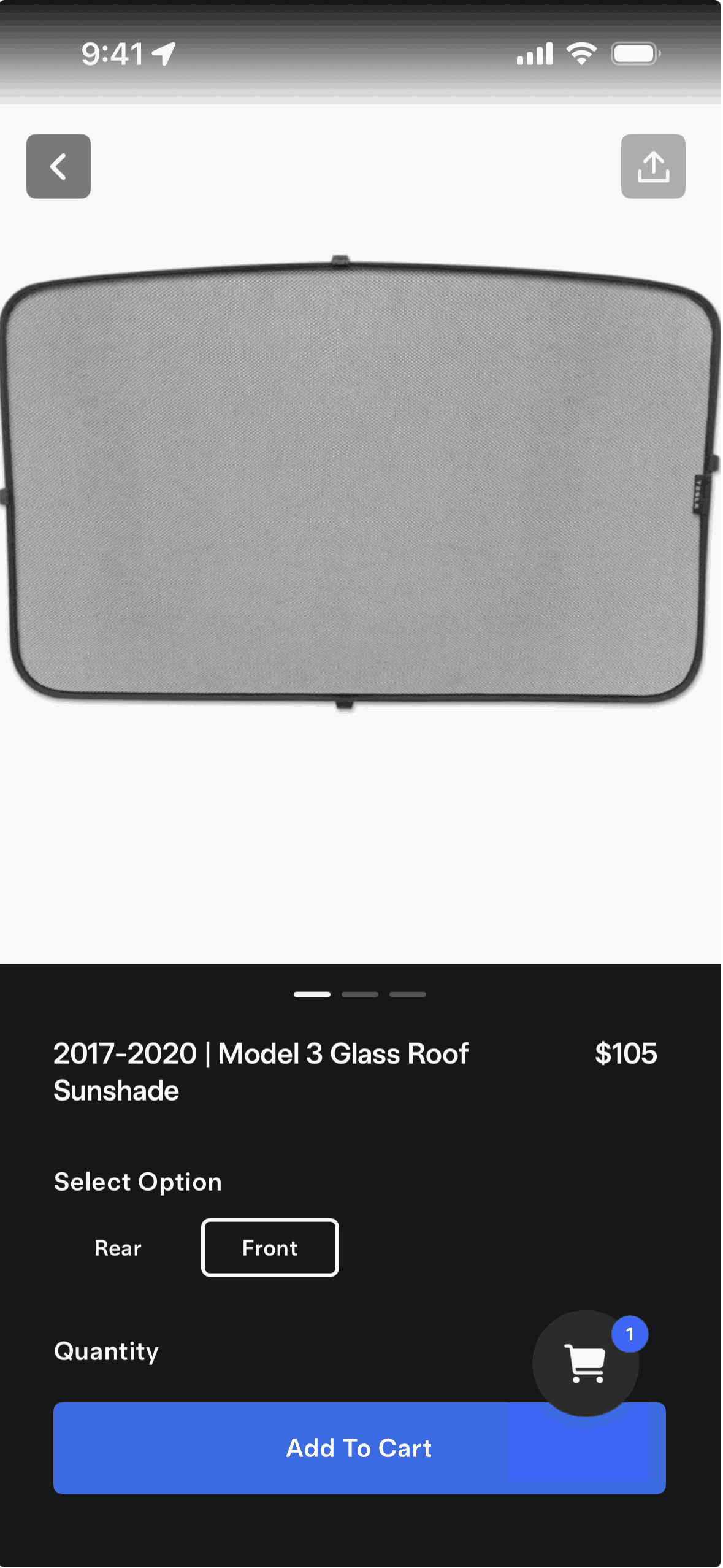 Tesla iOS Lifestyle interface screenshot 2