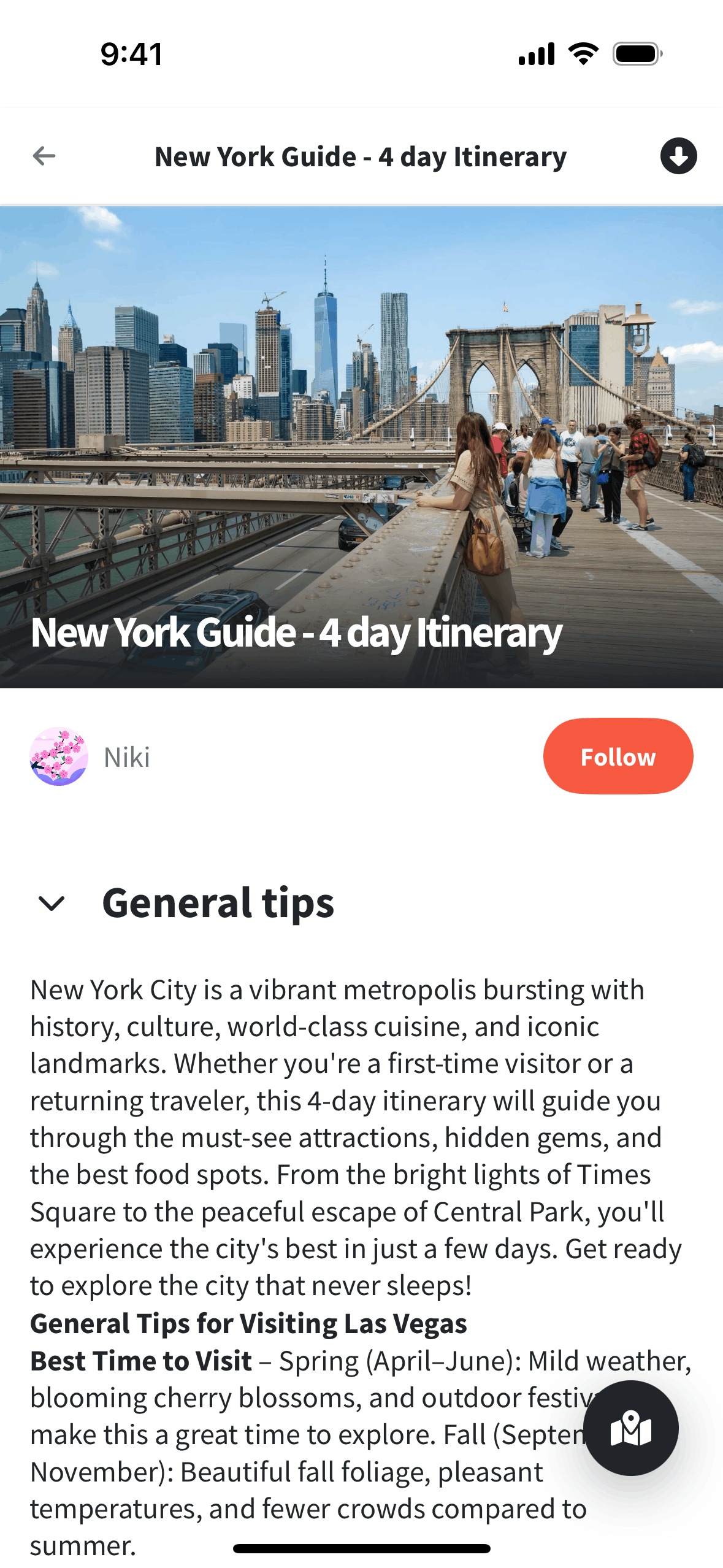 Wanderlog iOS Travel & Transportation interface screenshot 4