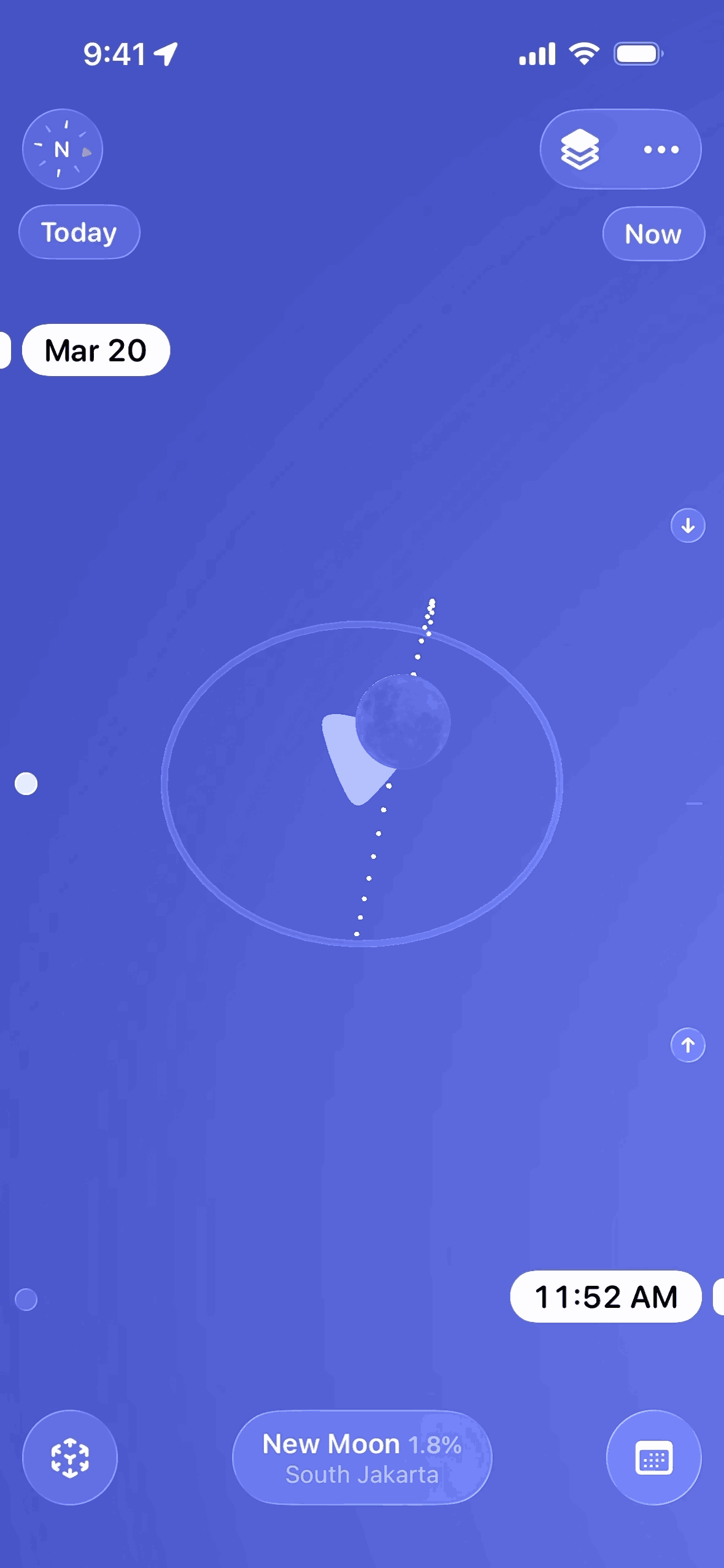 Moon phase tracker
