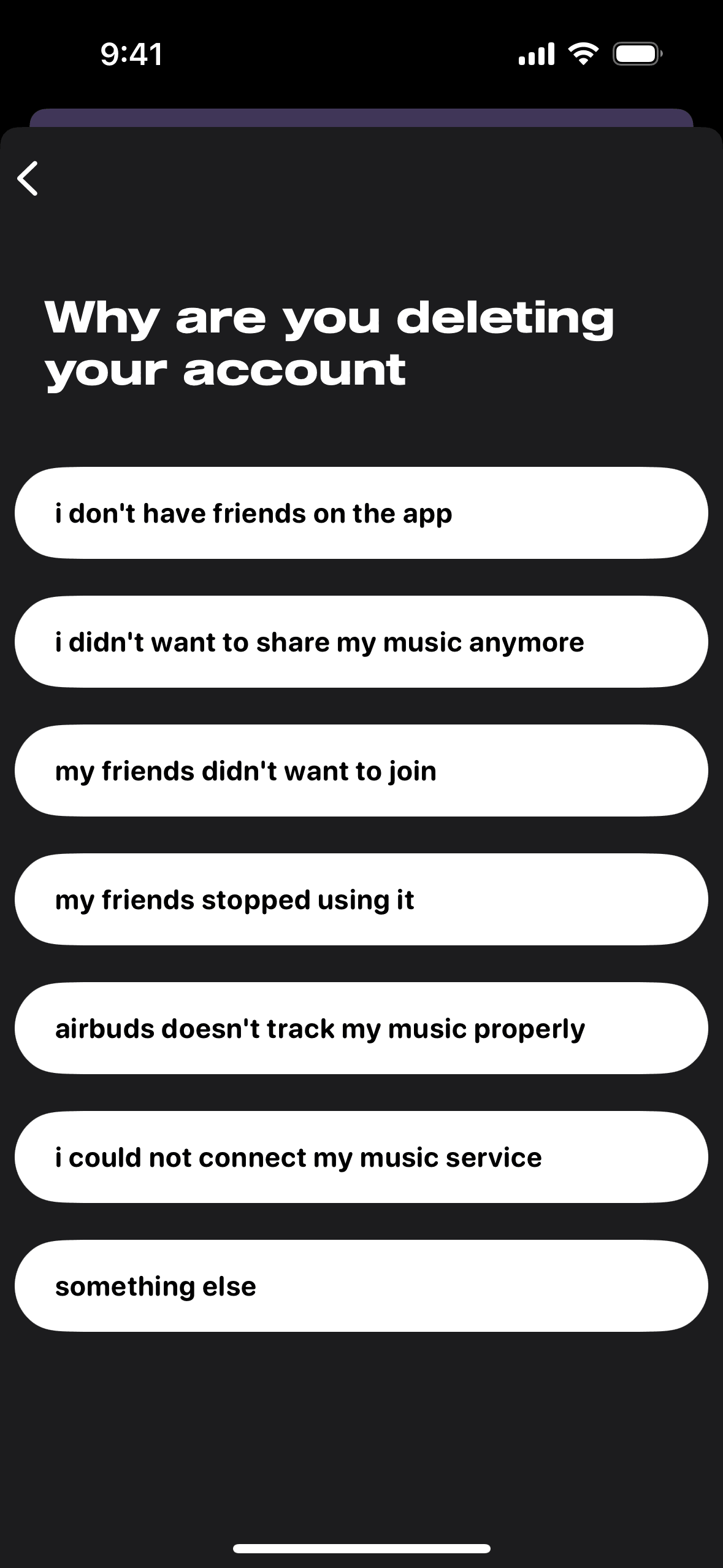 Airbuds Widget iOS Social Networking interface screenshot 19