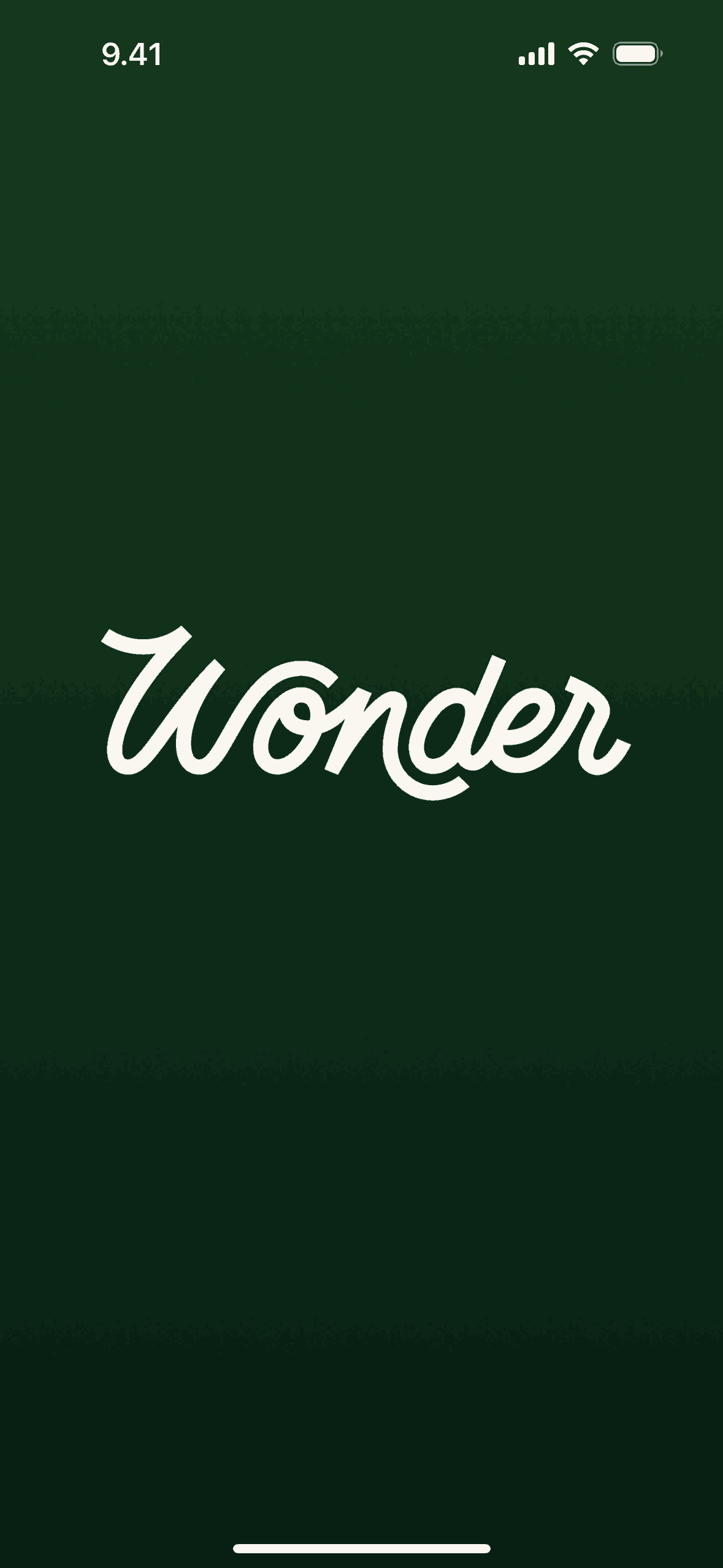 Wonder iOS Food & Drink interface screenshot 1
