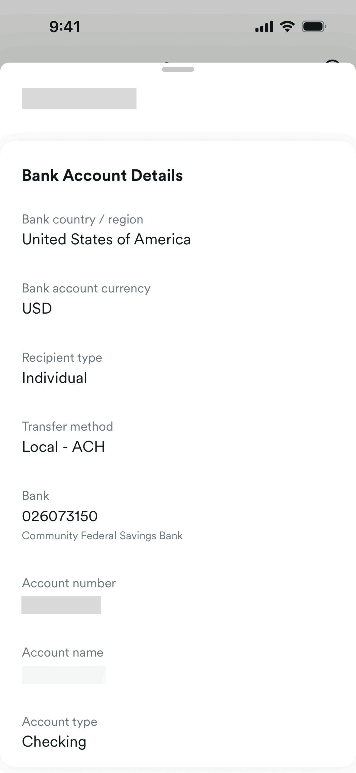Airwallex iOS Finance interface screenshot 17