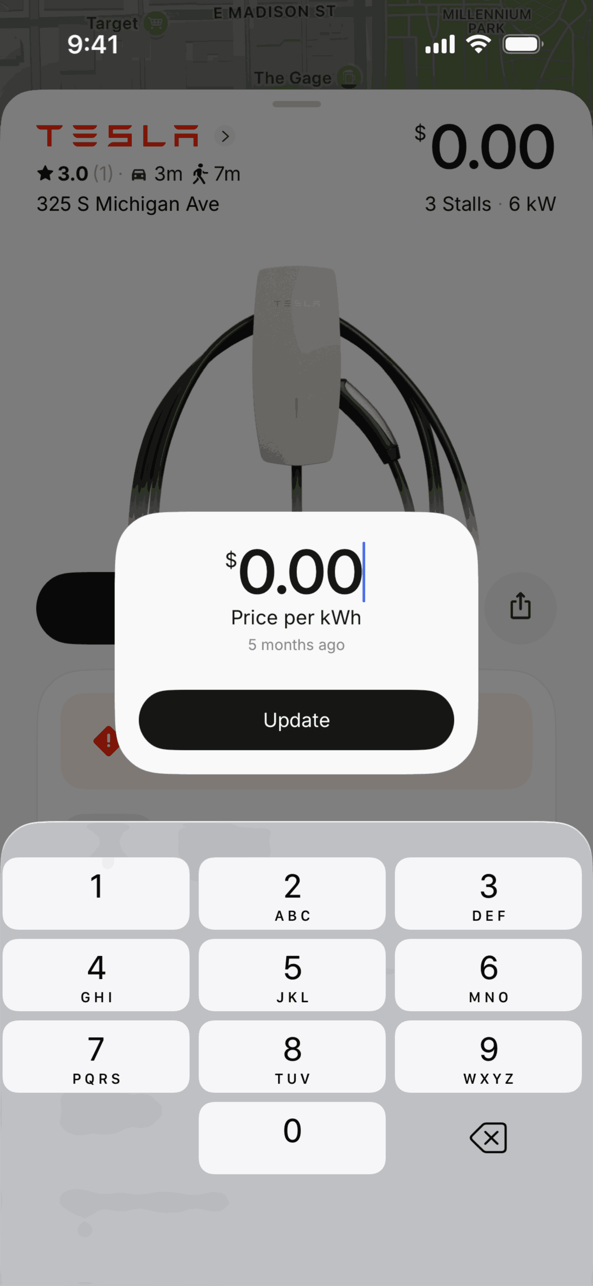 Pangea Charging iOS Maps & Navigation interface screenshot 20