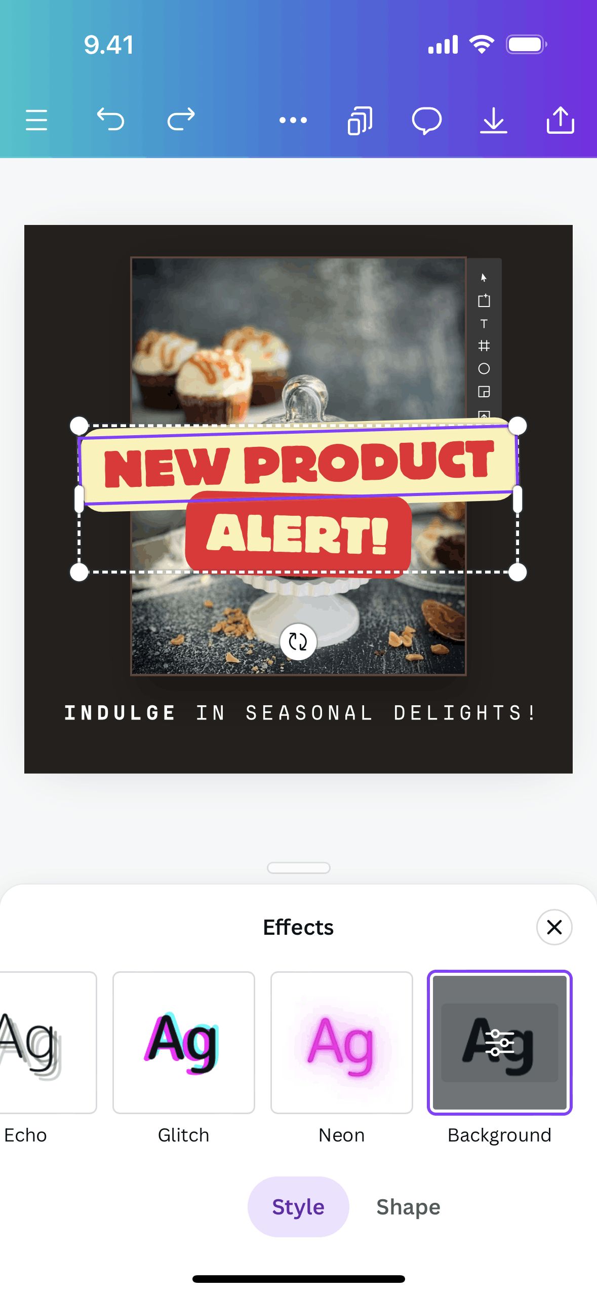 Canva iOS Photo & Video interface screenshot 11