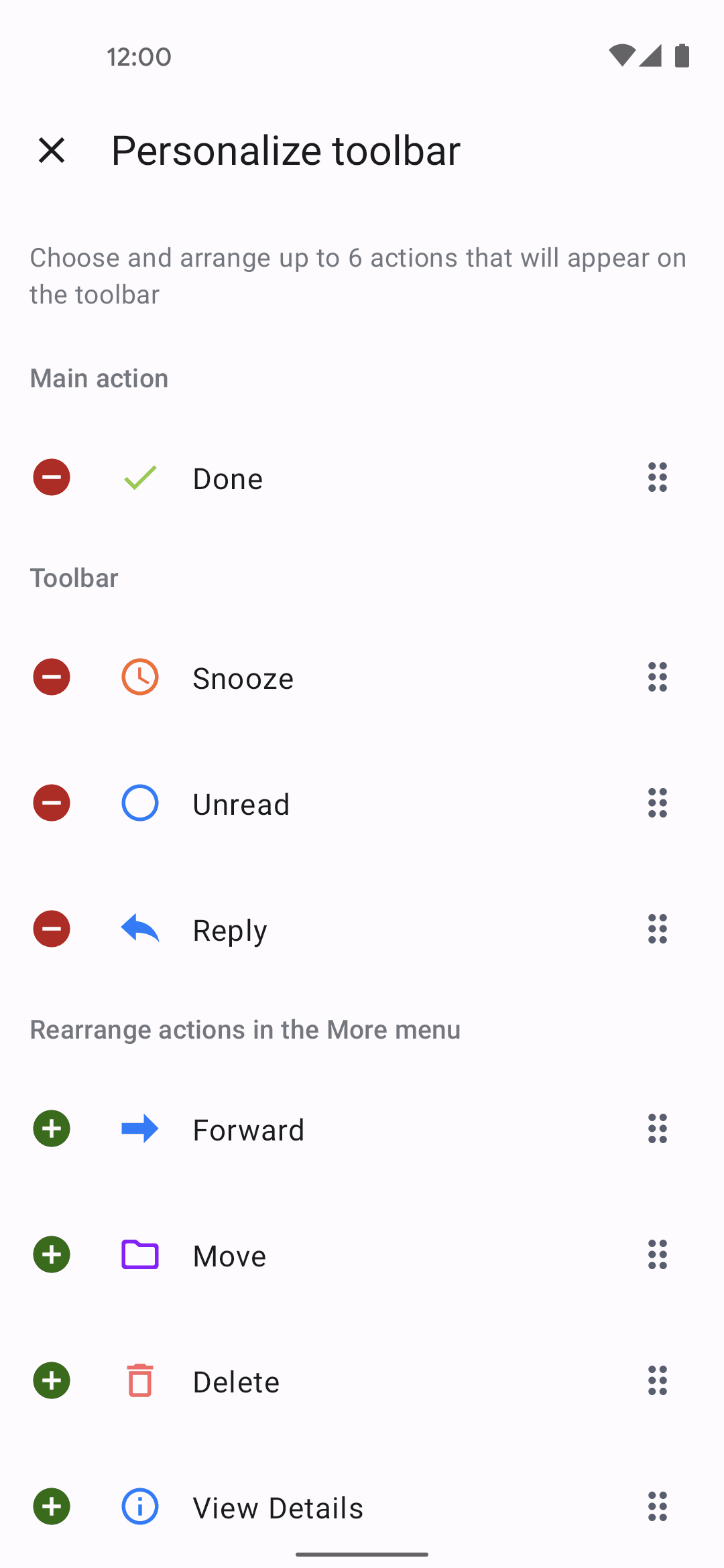 Spark Mail Android AI interface screenshot 8