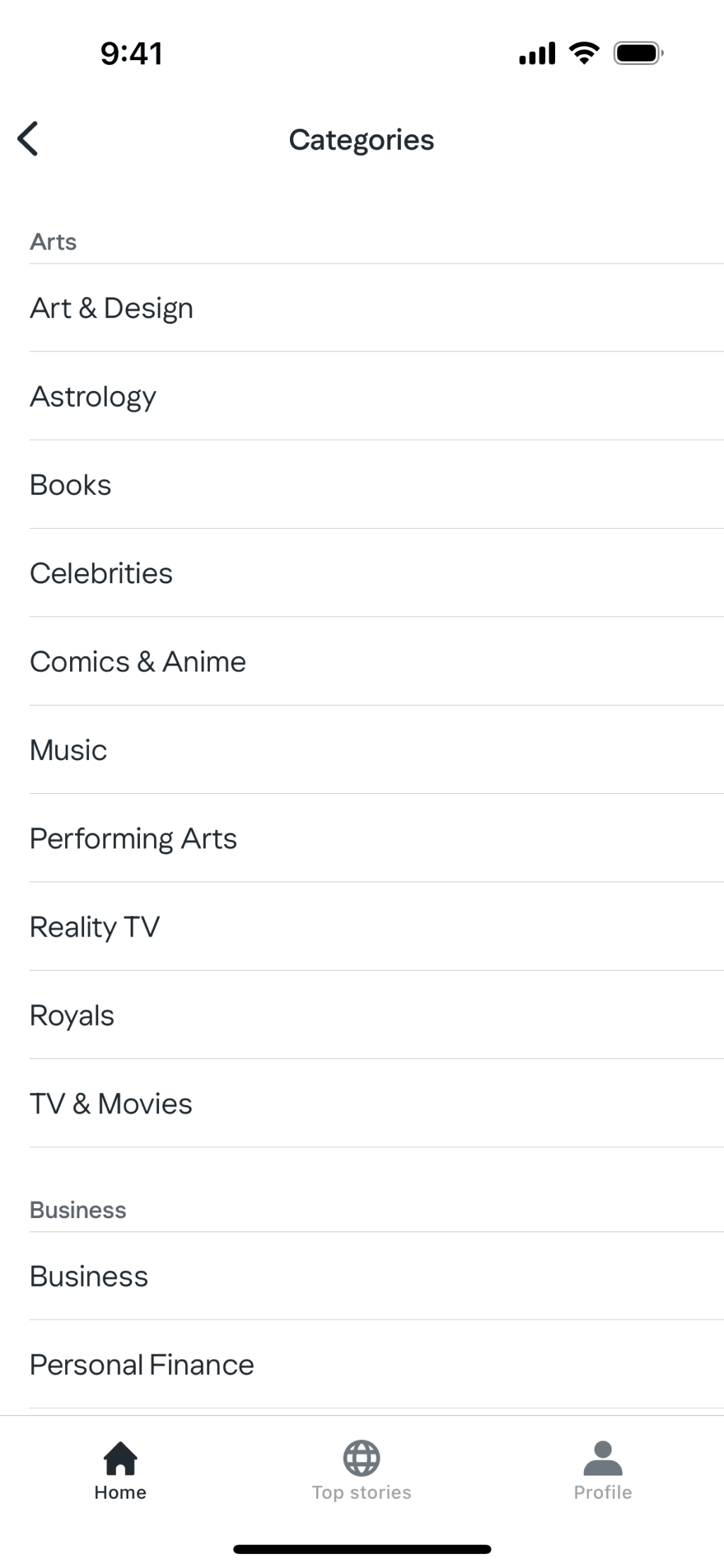 Yahoo News iOS News interface screenshot 22