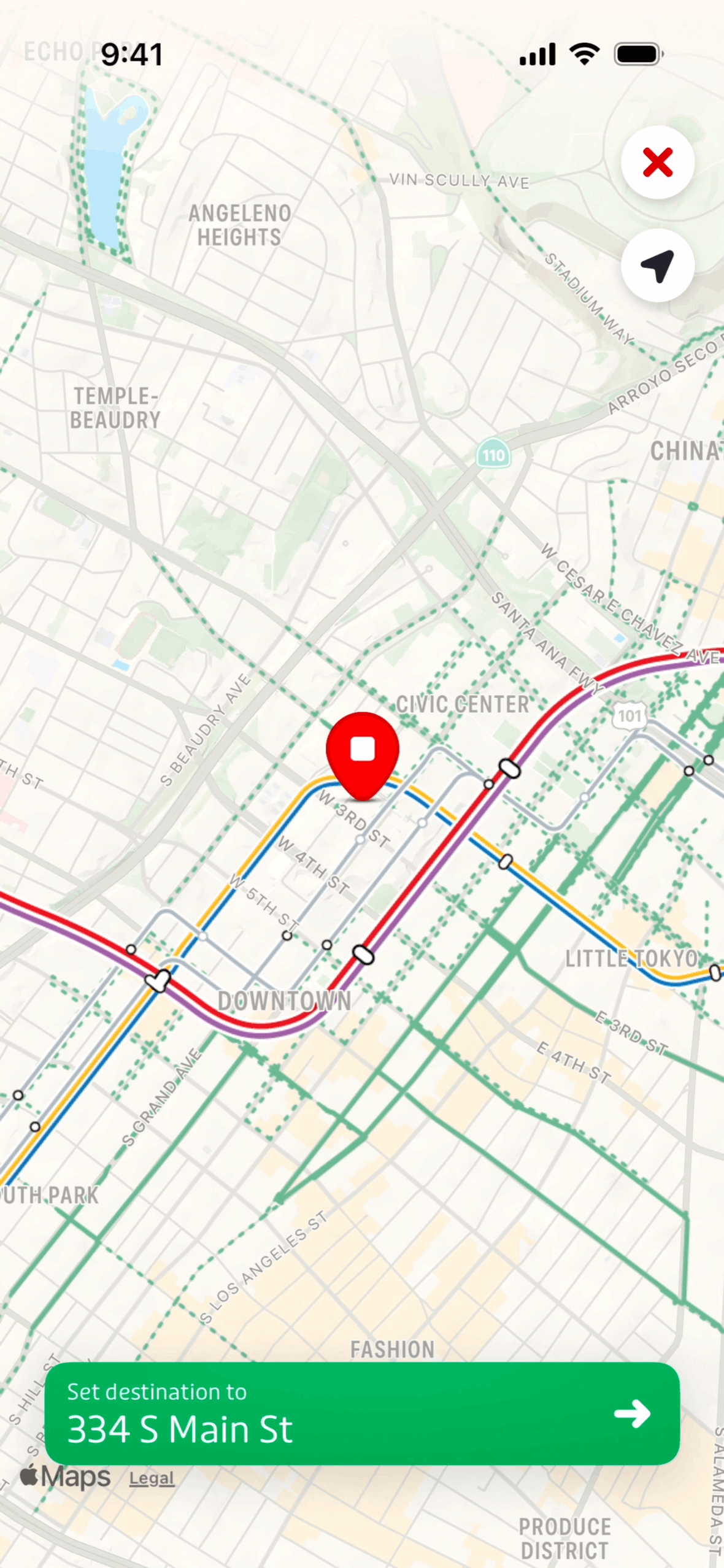 Transit iOS Maps & Navigation interface screenshot 3