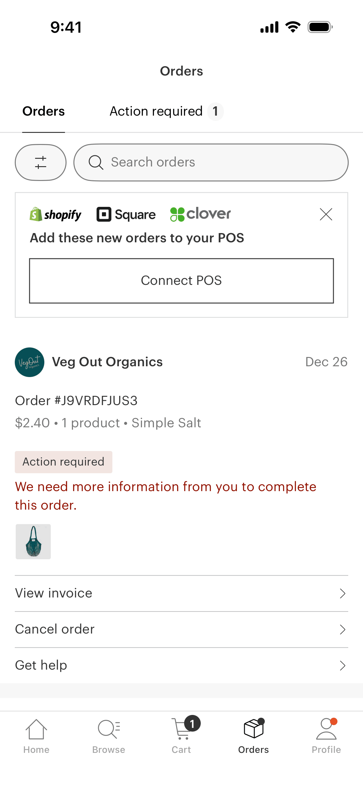 Faire Wholesale iOS Shopping interface screenshot 9