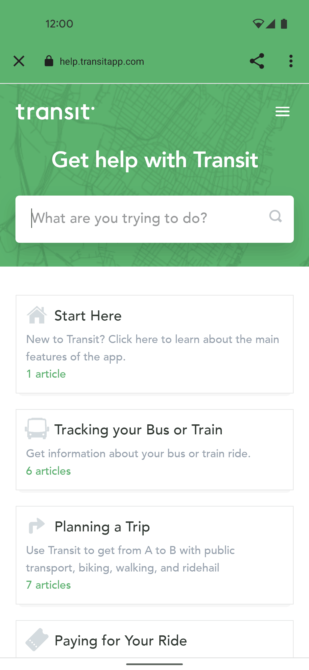 Transit Android Maps & Navigation interface screenshot 13
