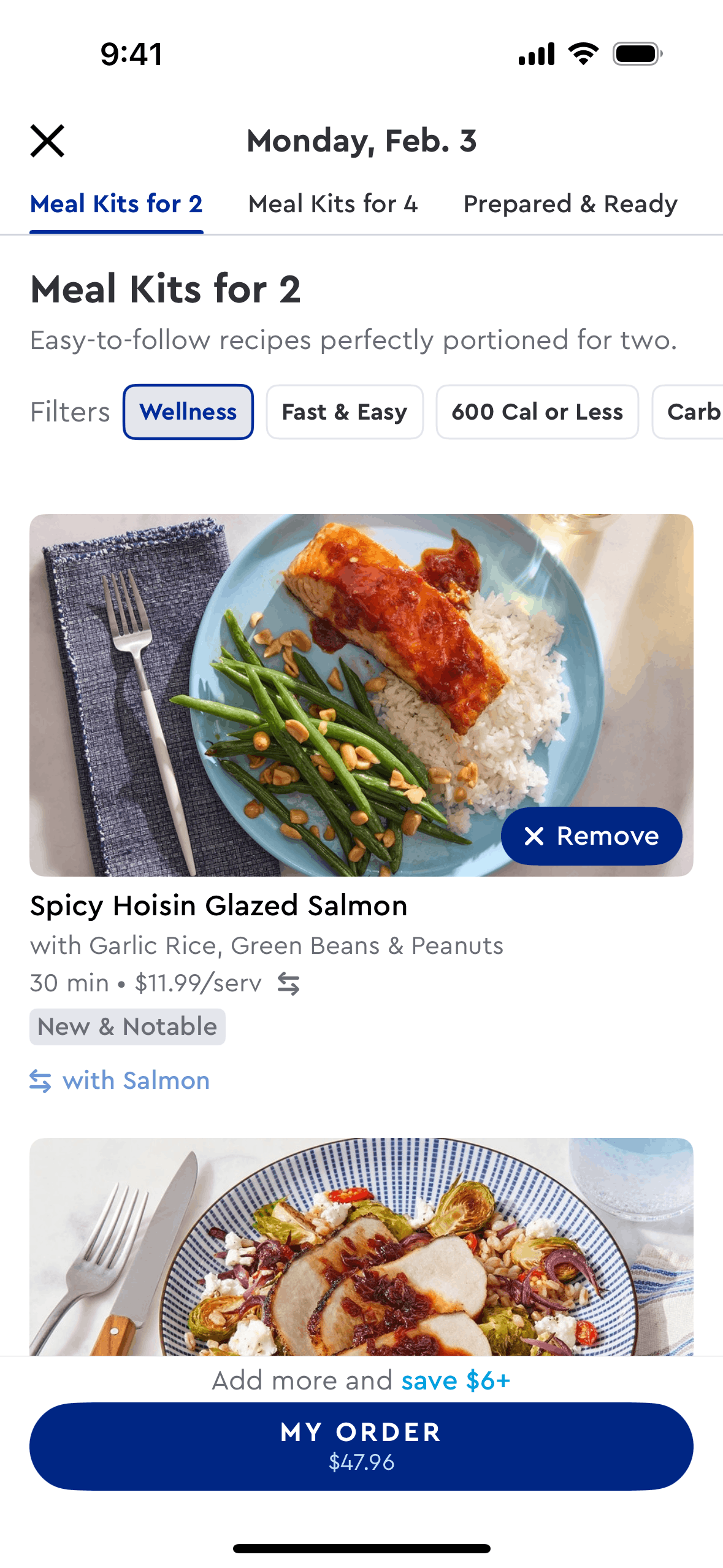 Blue Apron iOS Shopping interface screenshot 21