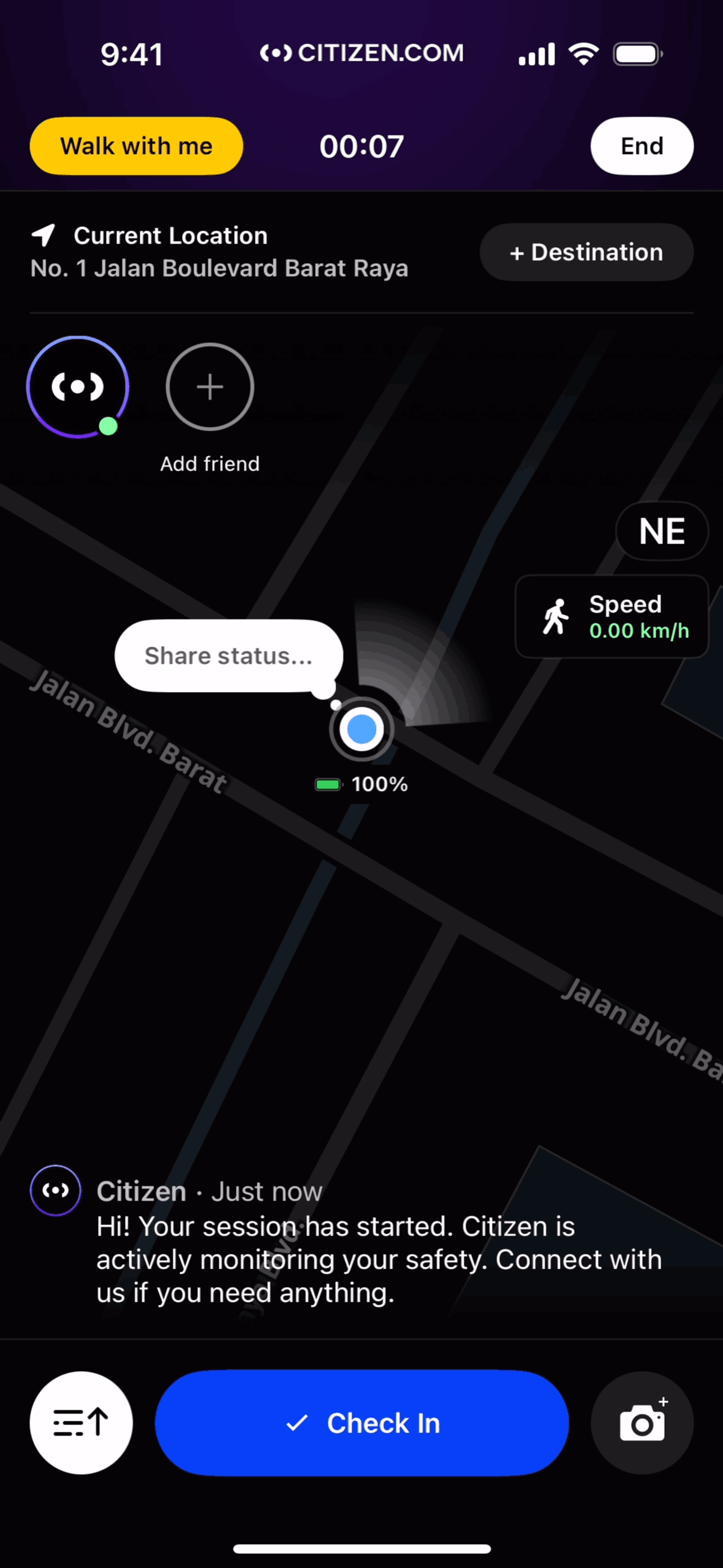 Citizen iOS News interface screenshot 1