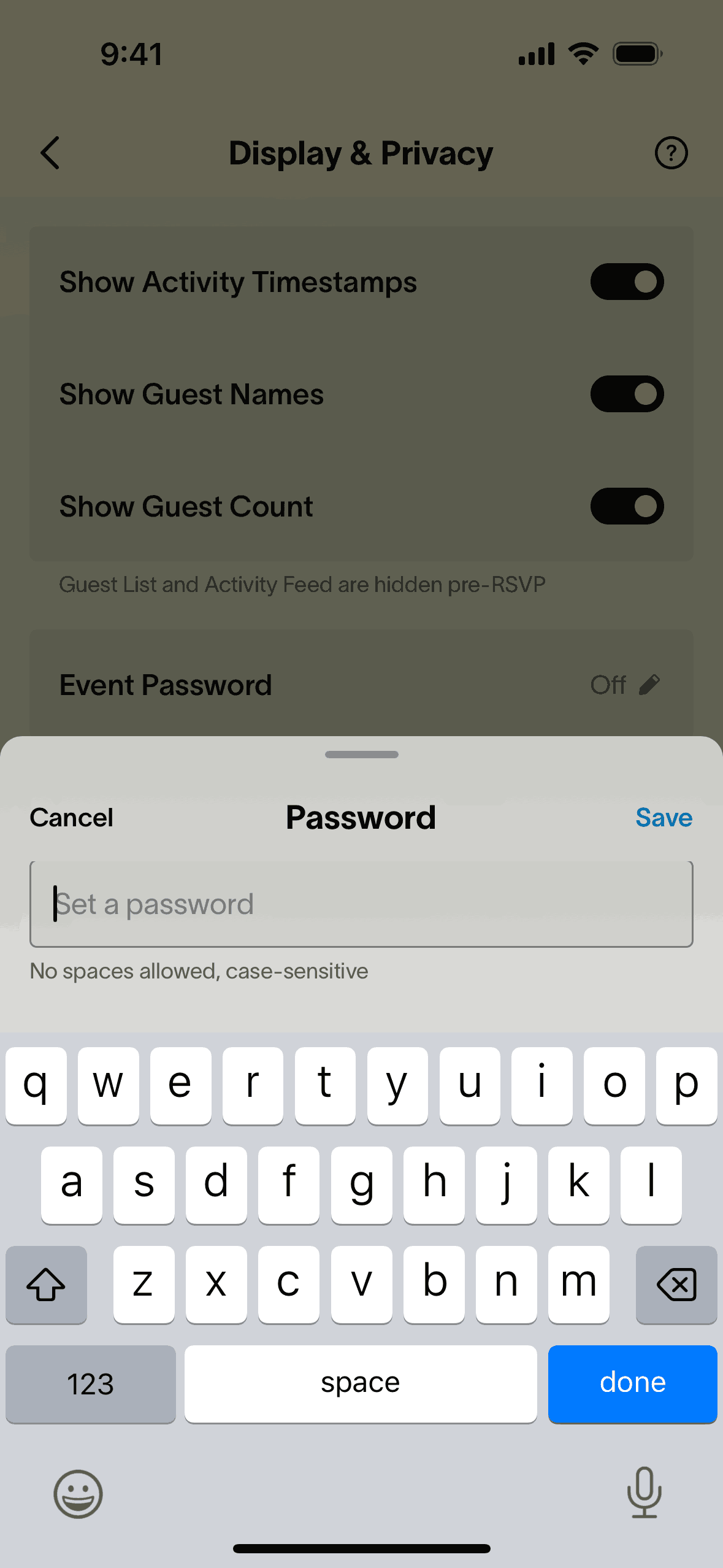 Partiful iOS Lifestyle interface screenshot 20