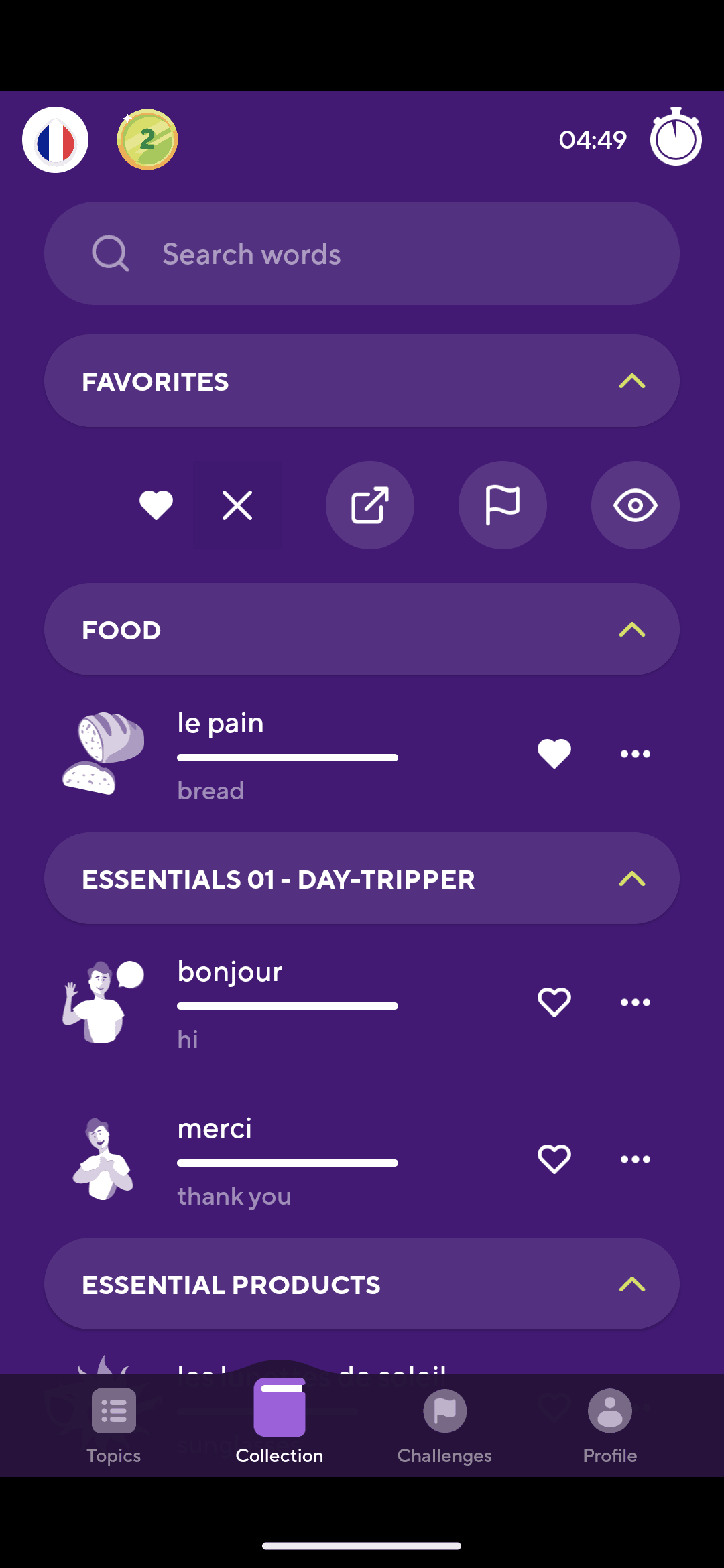 Drops Android Education interface screenshot 12