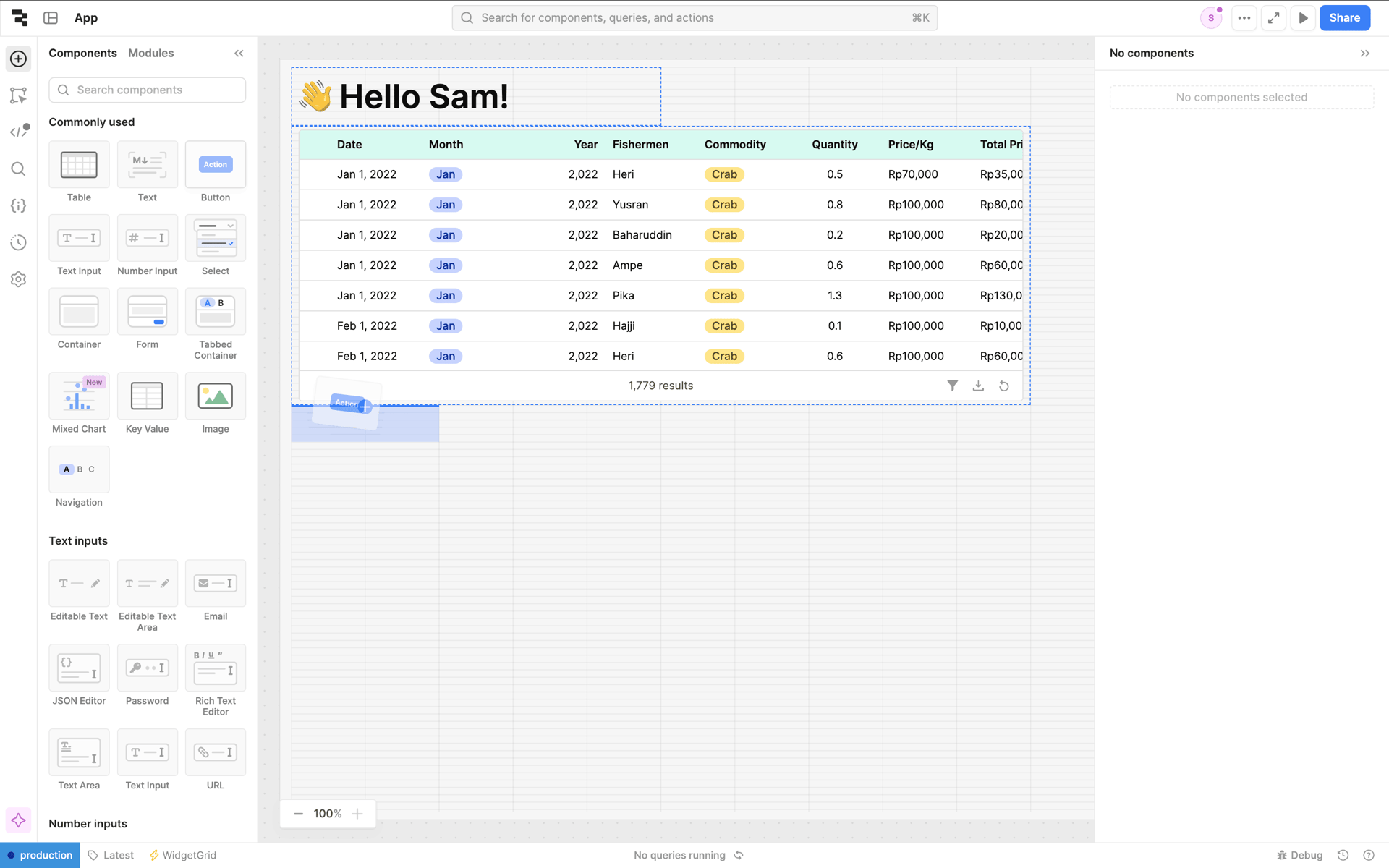 Retool Web Developer Tools interface screenshot 14
