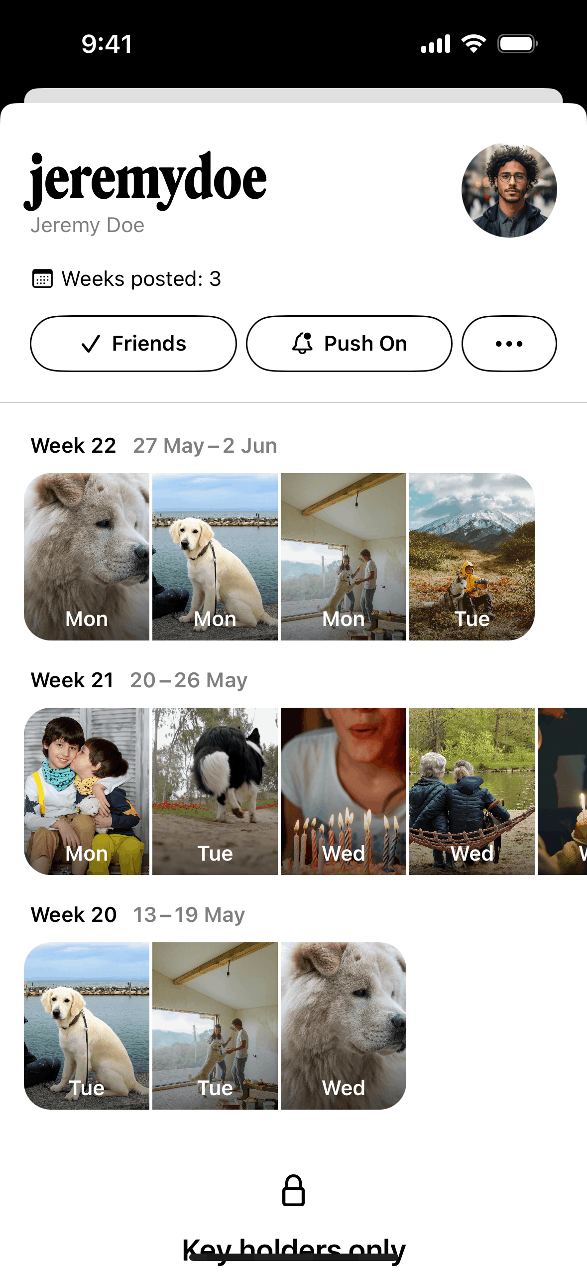 Retro iOS Social Networking interface screenshot 17