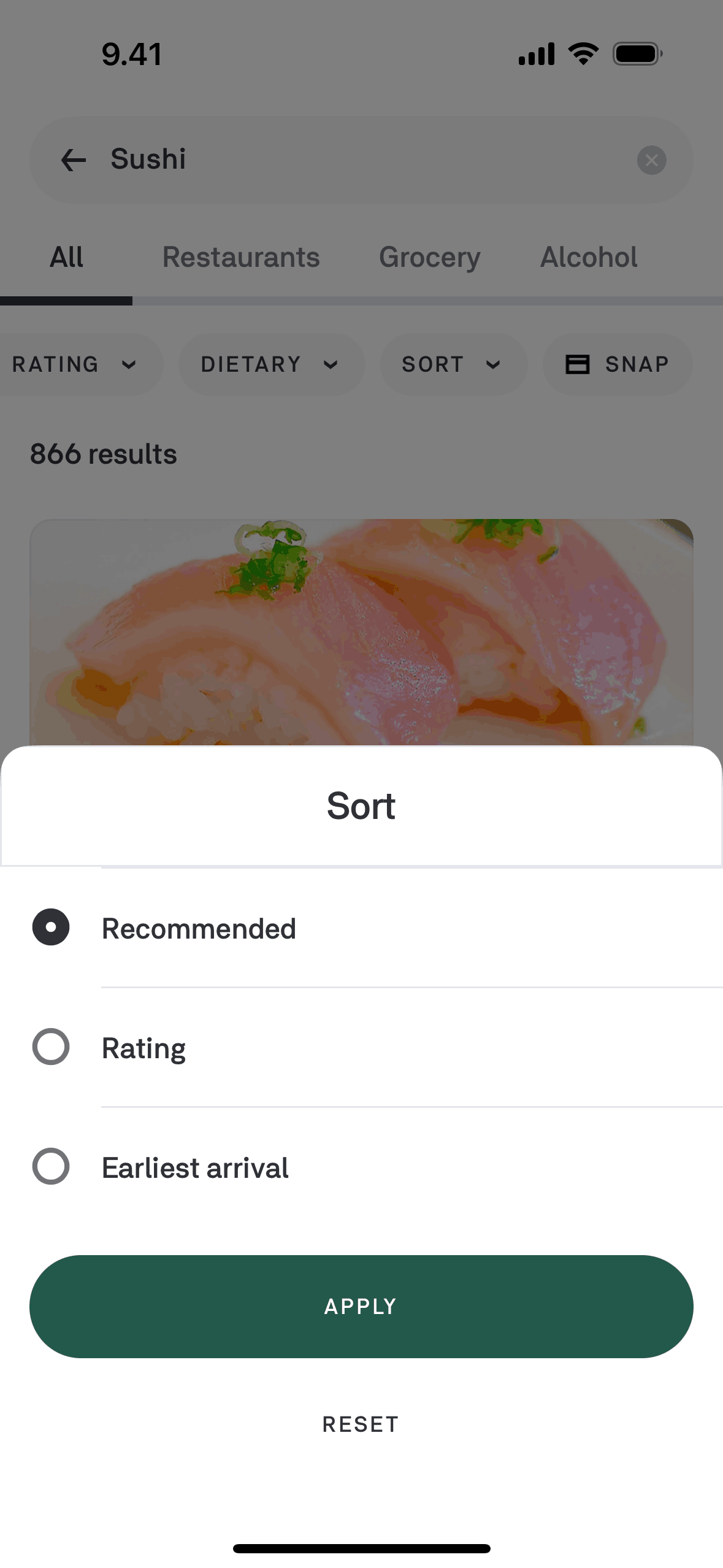 Postmates iOS Food & Drink interface screenshot 16