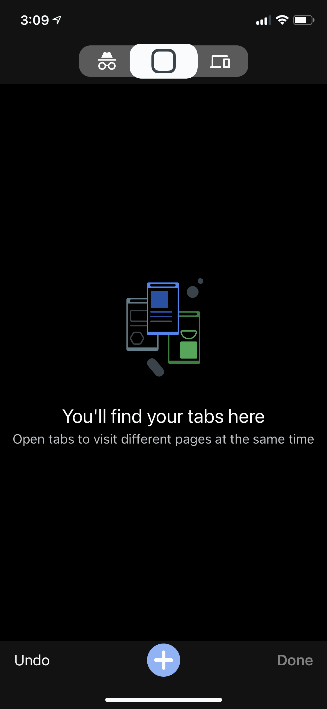Google Chrome iOS Utilities interface screenshot 24
