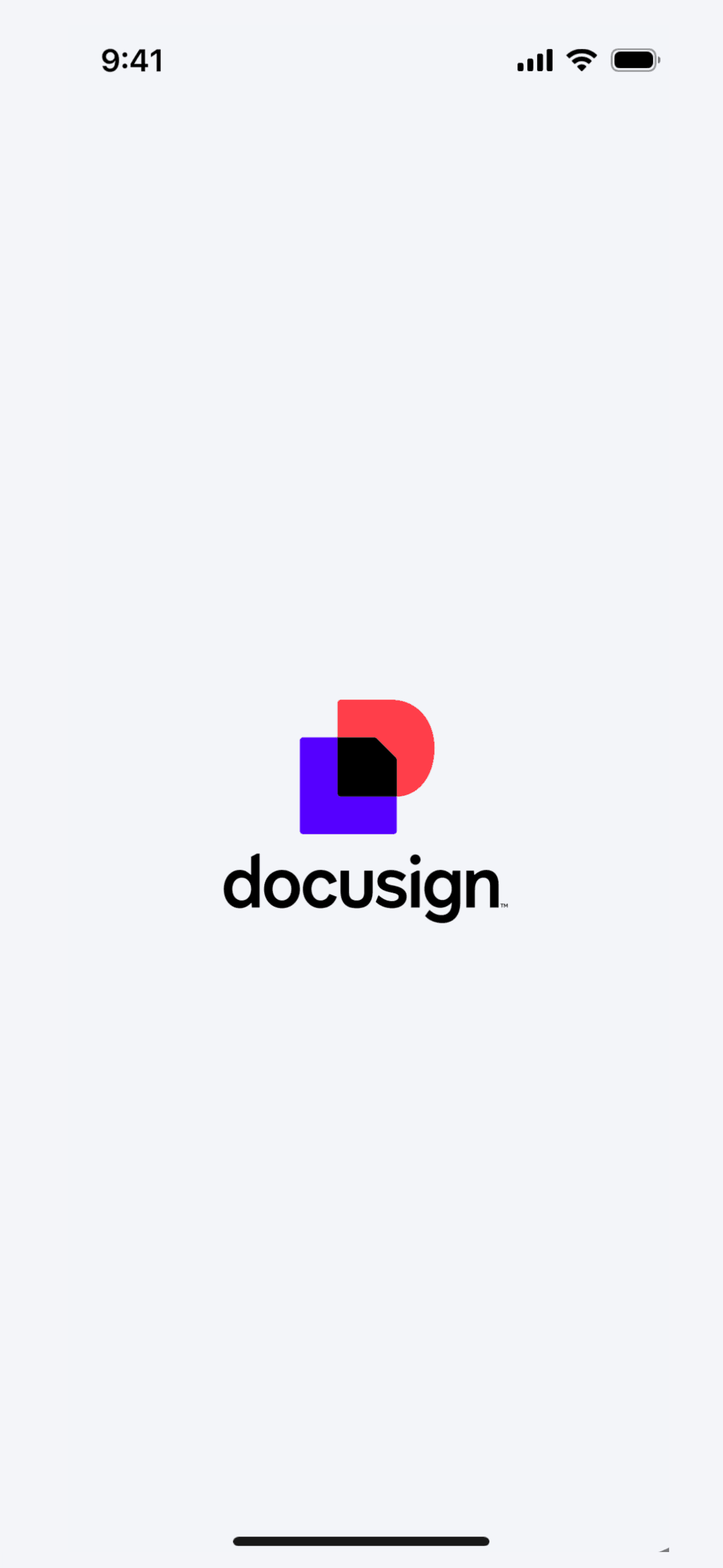 Docusign iOS Productivity interface screenshot 1