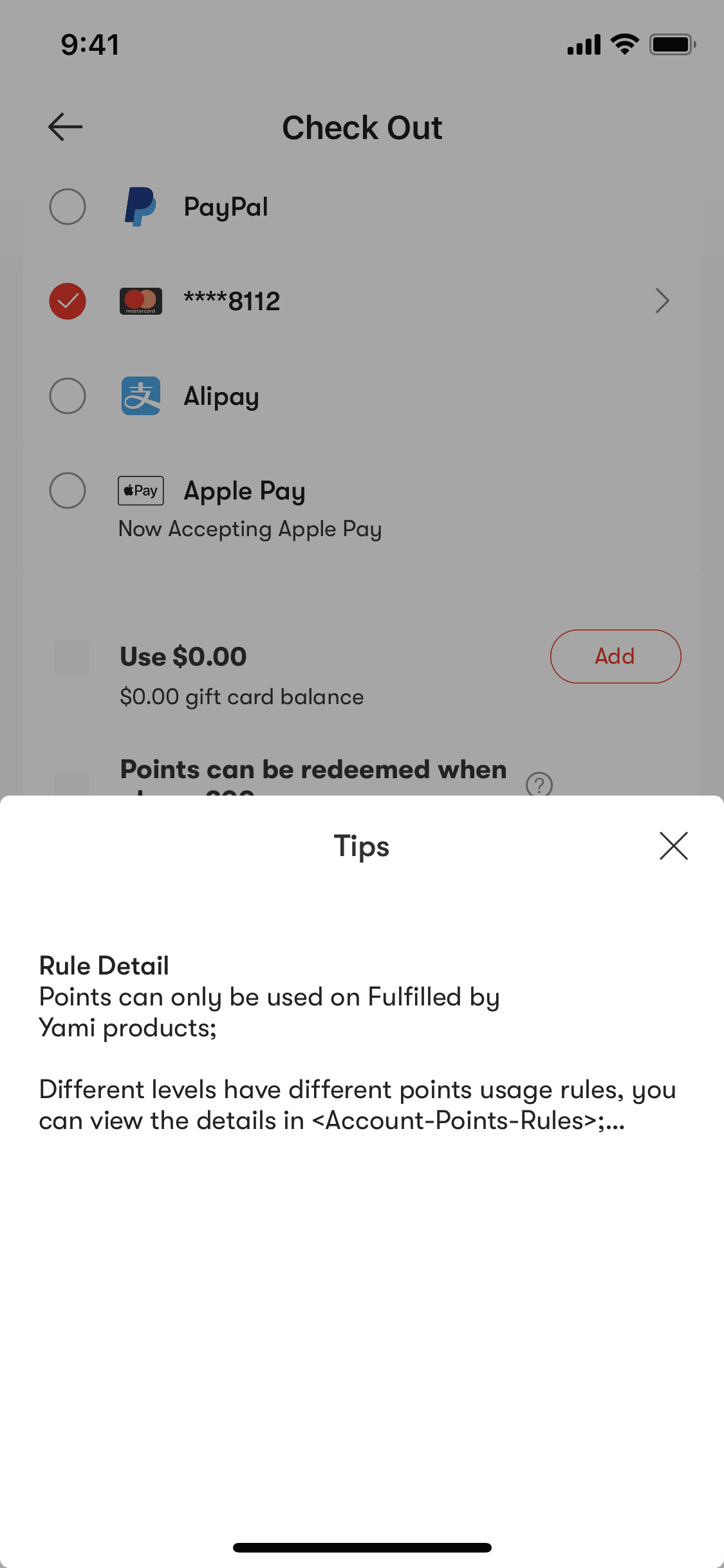 Yamibuy iOS Shopping interface screenshot 11