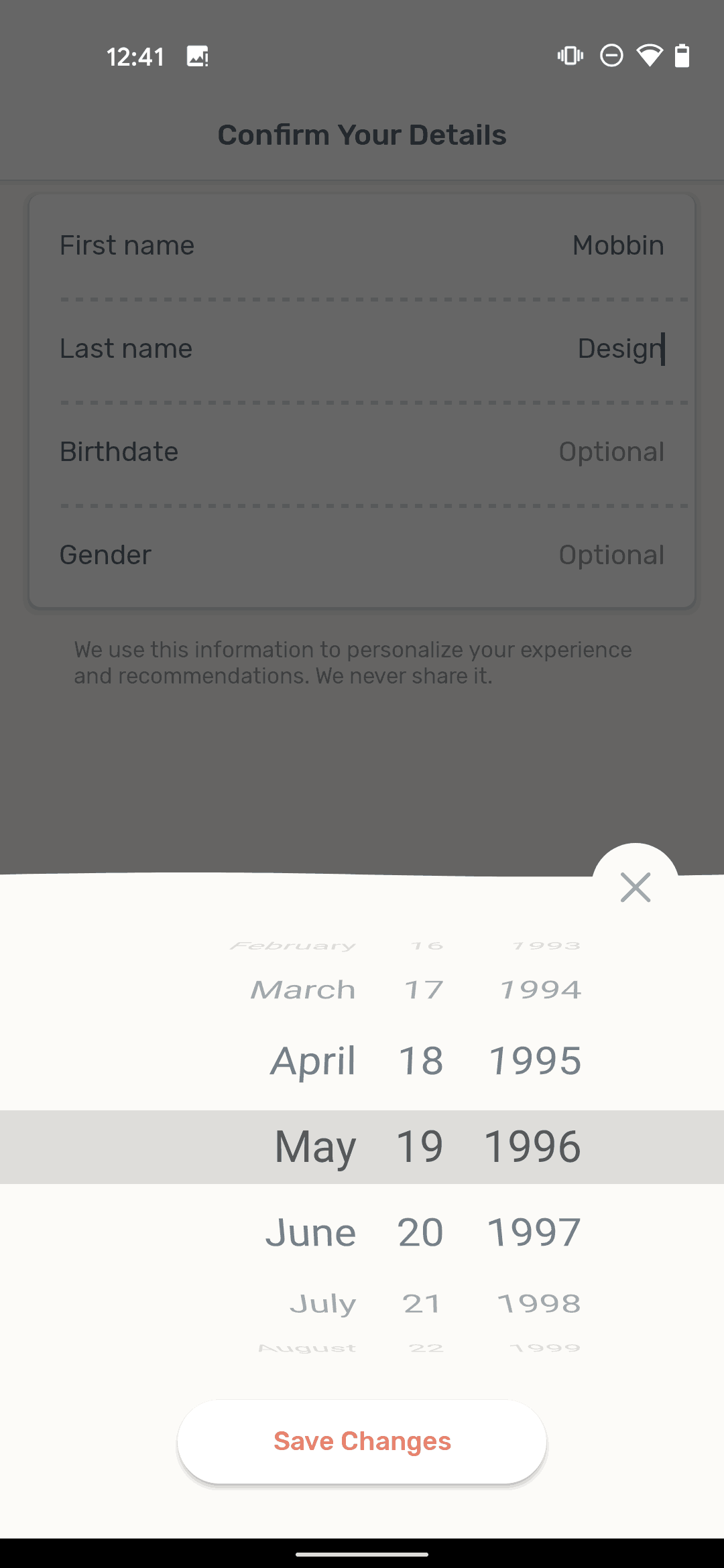 Zero Android Health & Fitness interface screenshot 7