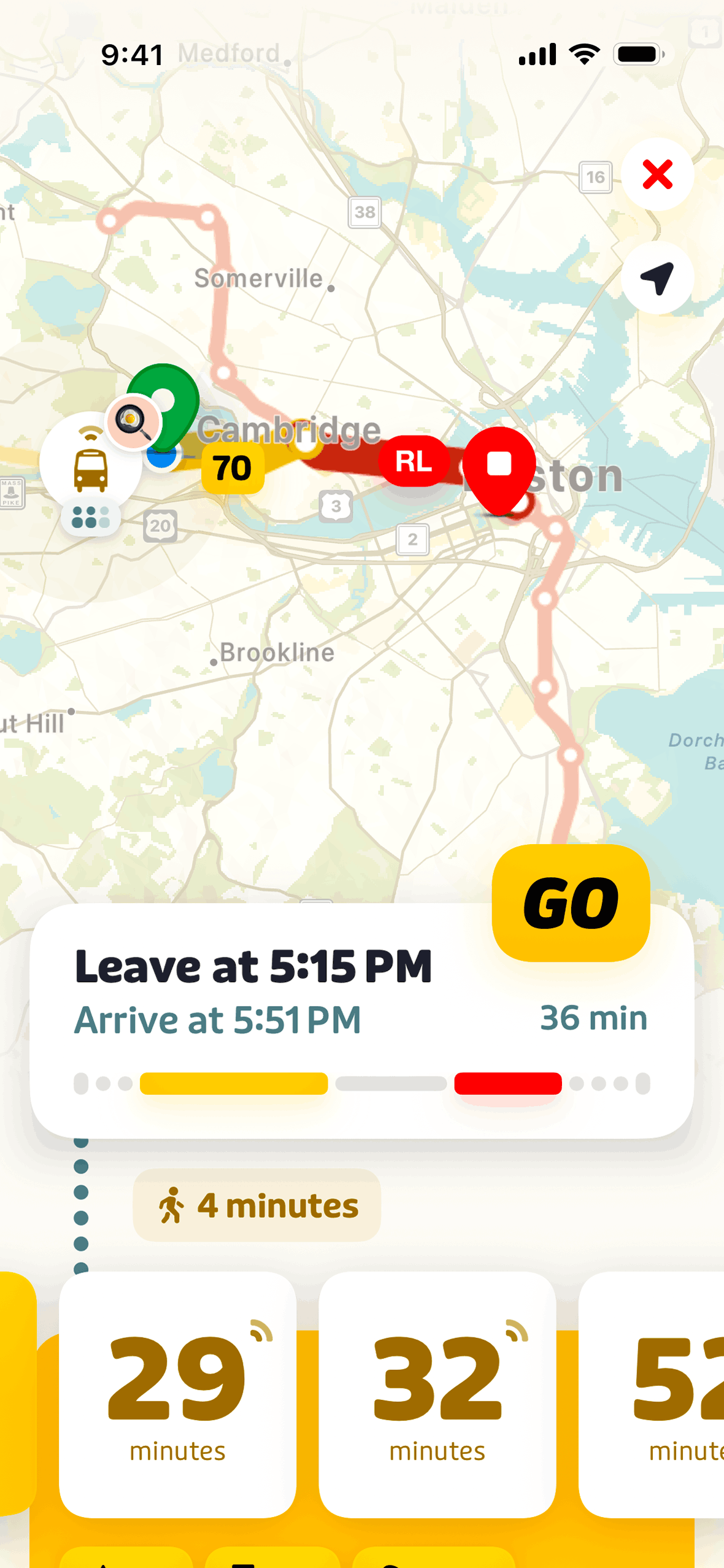 Transit iOS Maps & Navigation interface screenshot 2