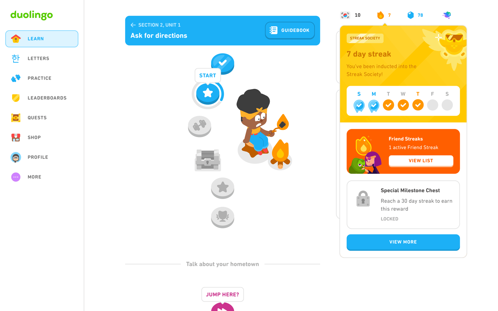 Duolingo Web Education interface screenshot 16