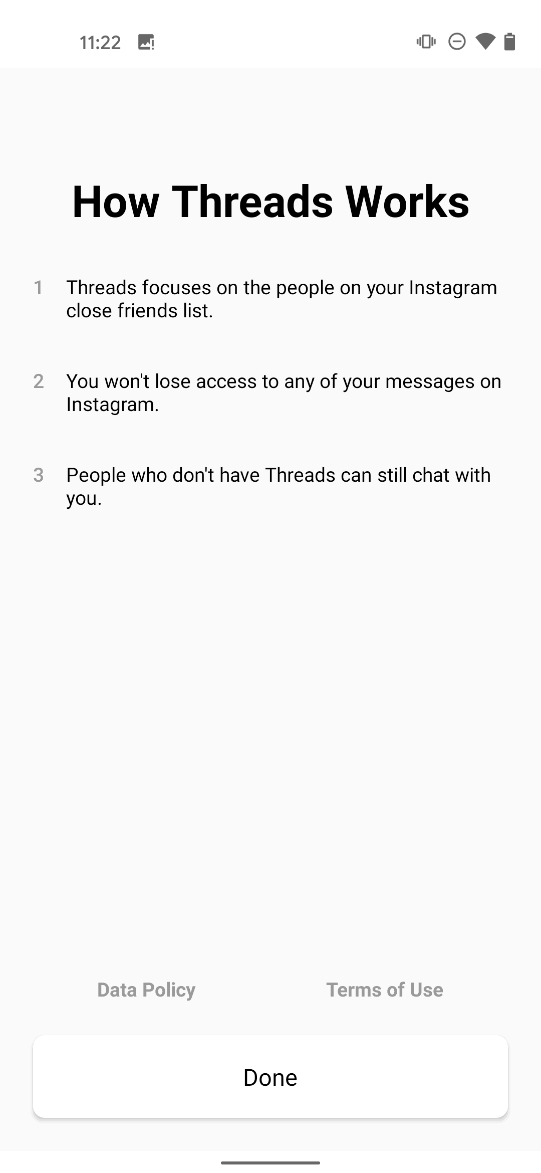 Threads Android Social Networking interface screenshot 2