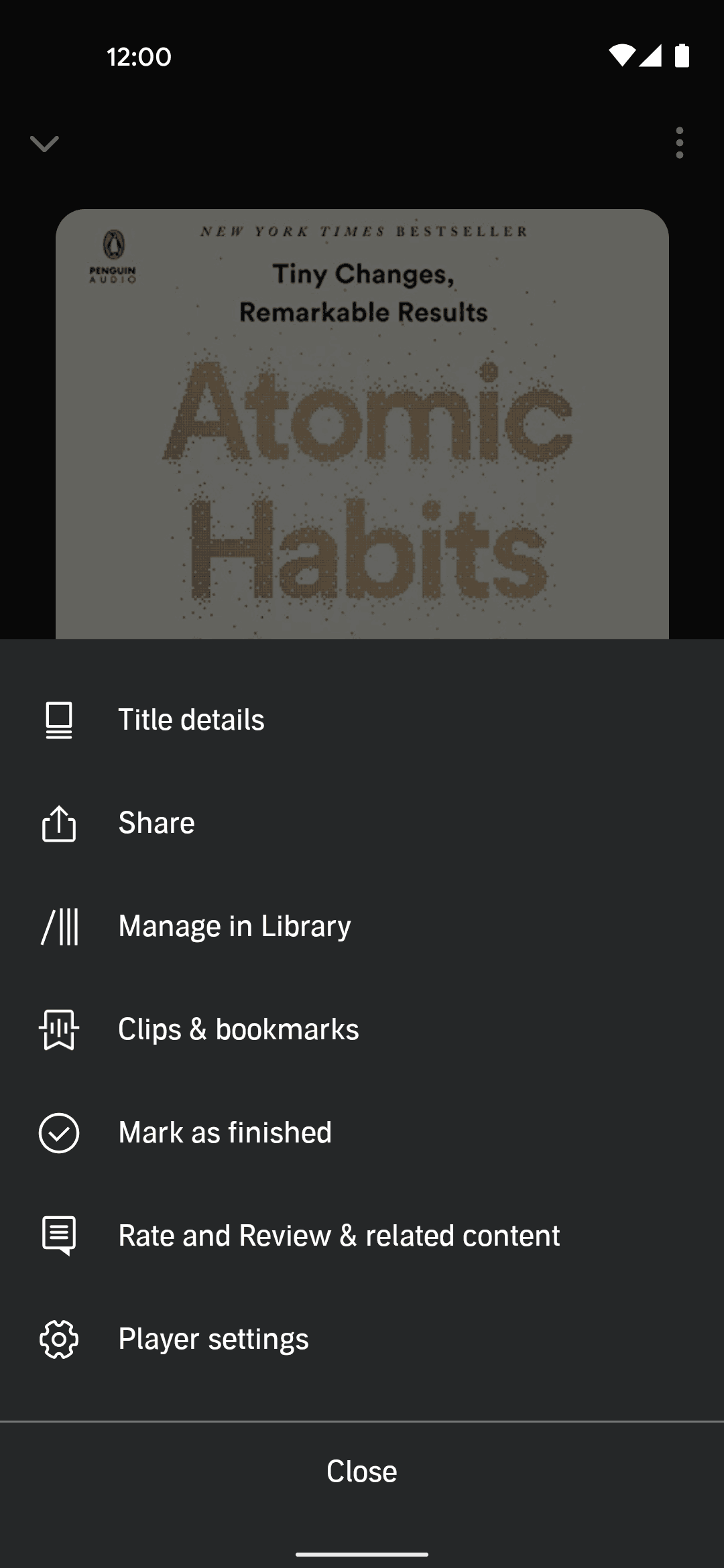 Audible Android Entertainment interface screenshot 6